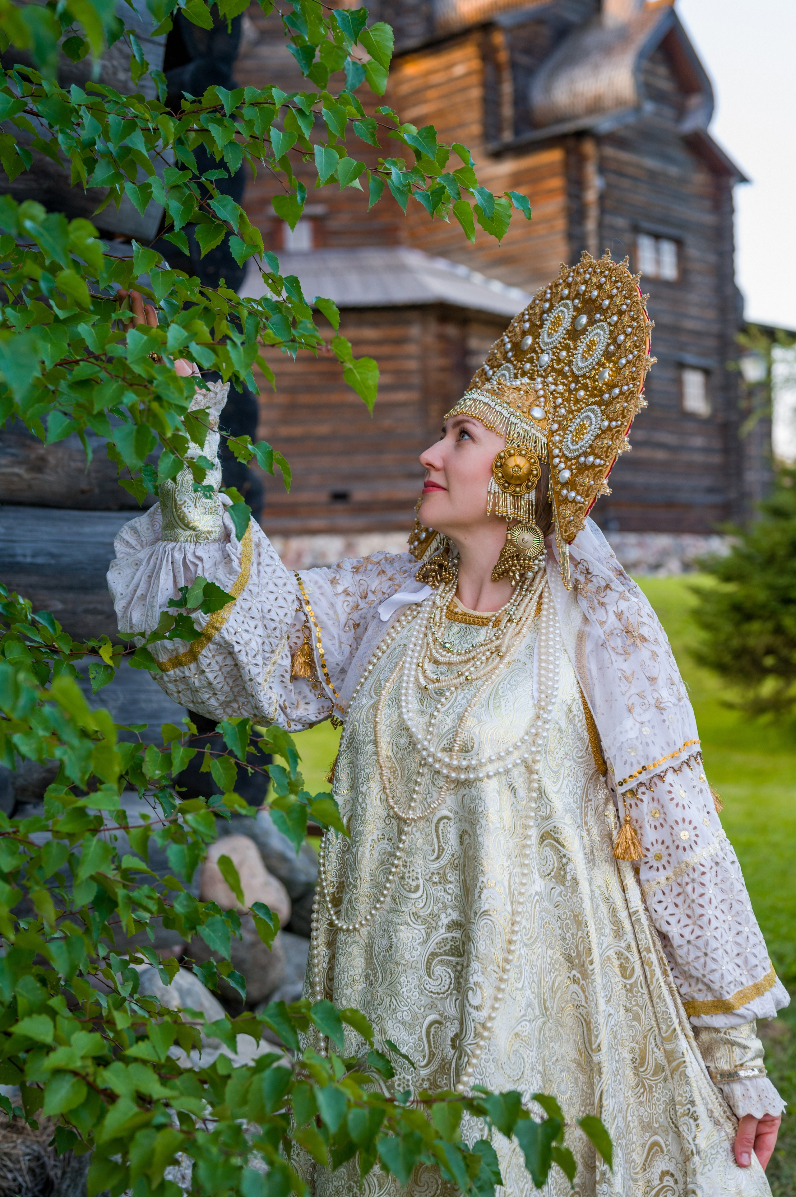 Фотосессия в русском национальном наряде. Фотограф Юлия Кондратьева