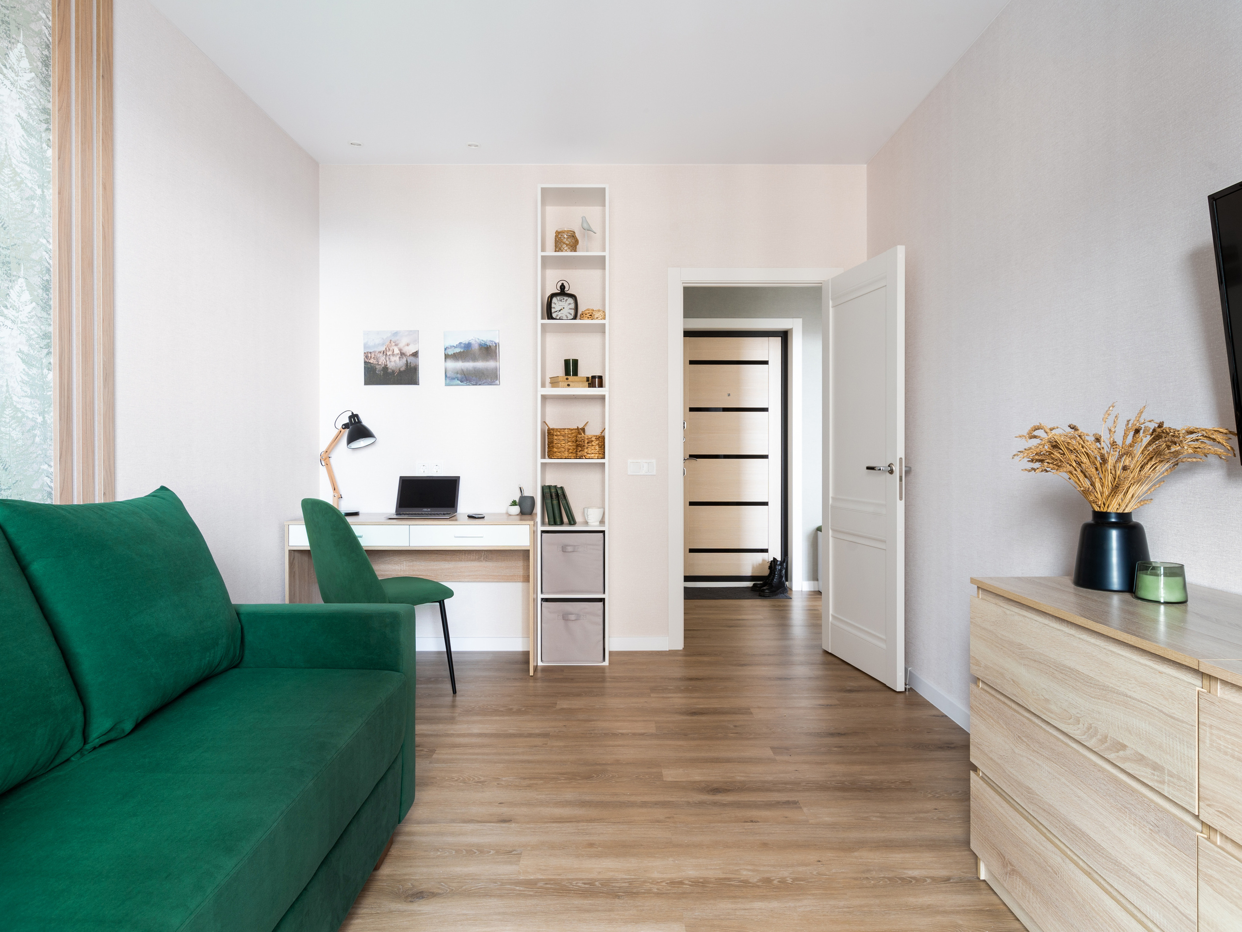 1к квартира в ЖК Расцветай. Интерьерный фотограф в Новосибирске