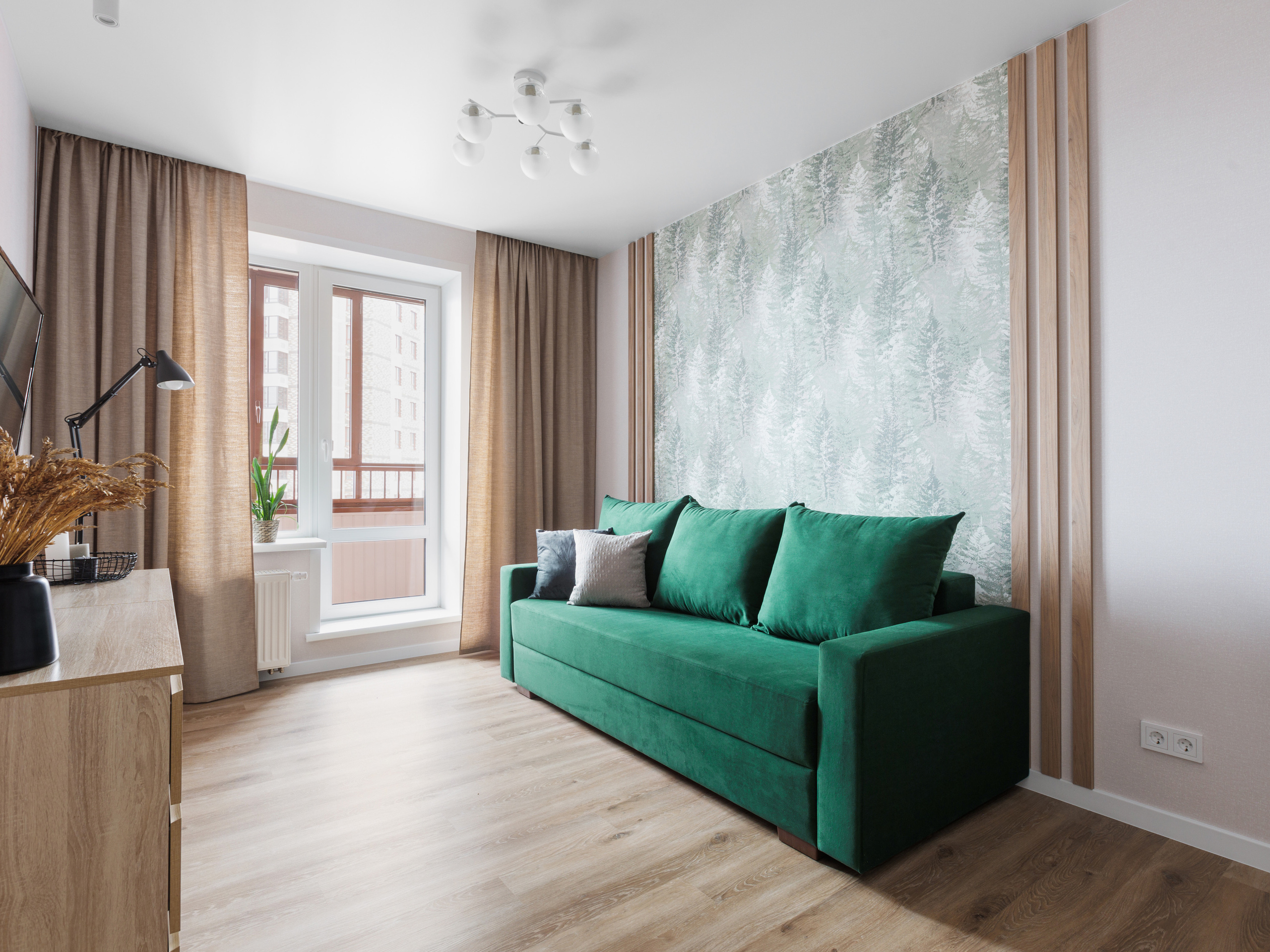 1к квартира в ЖК Расцветай. Интерьерный фотограф в Новосибирске