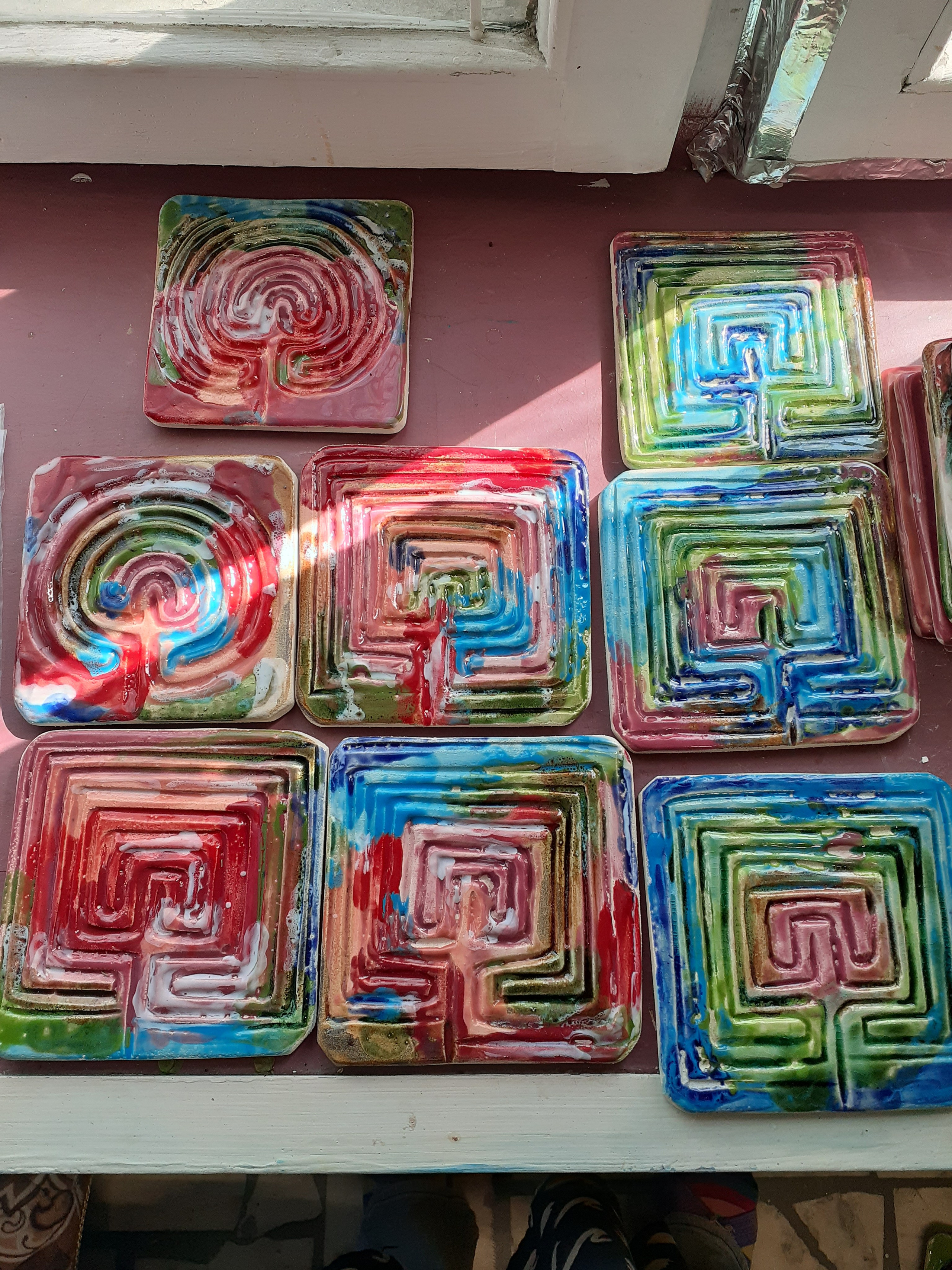 Наборы лабиринтов. Керамика с историей. Елена Рогалёва