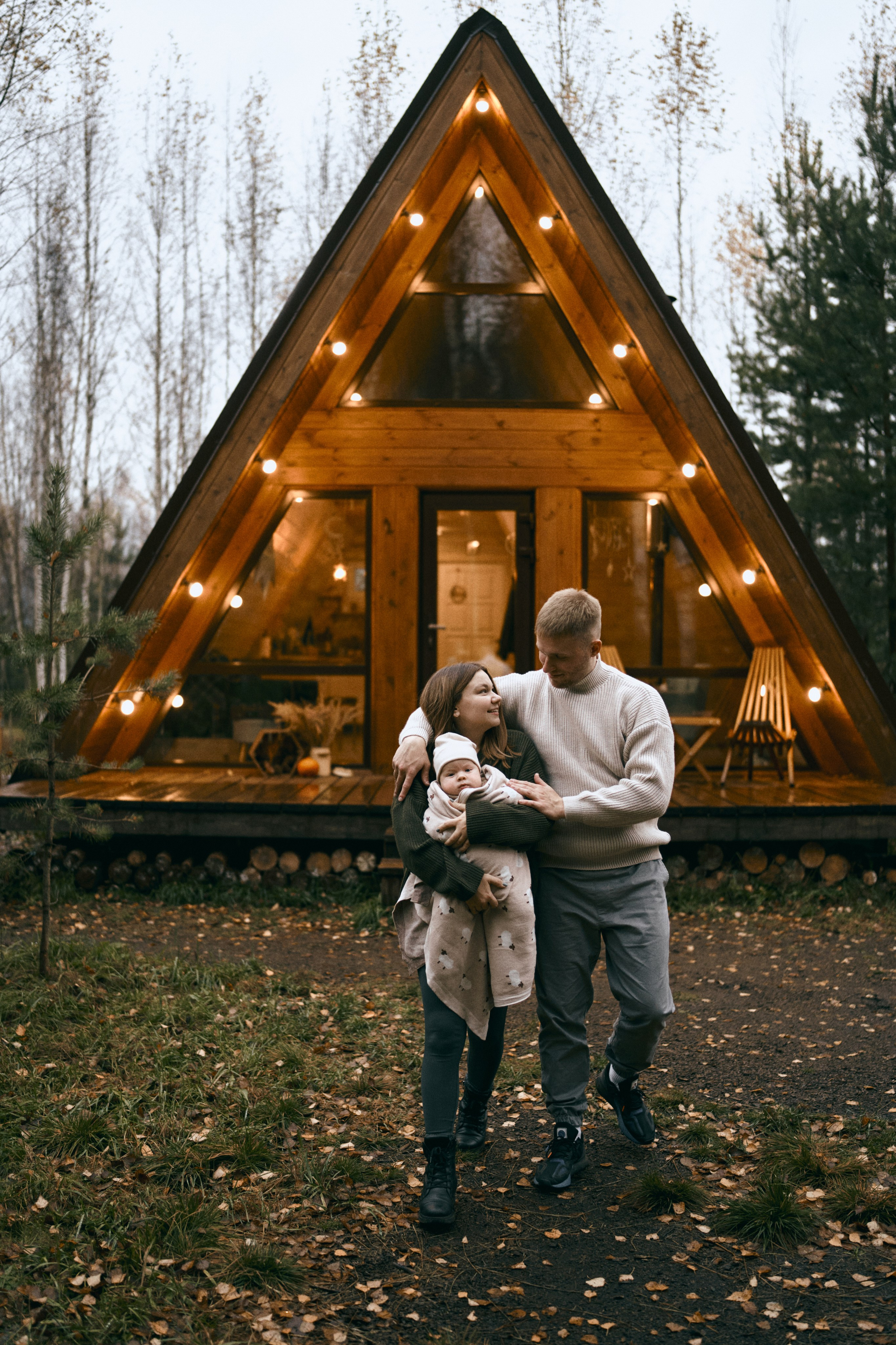 Осень, домик, семья. Фотограф Киров Анжелика Некрасова