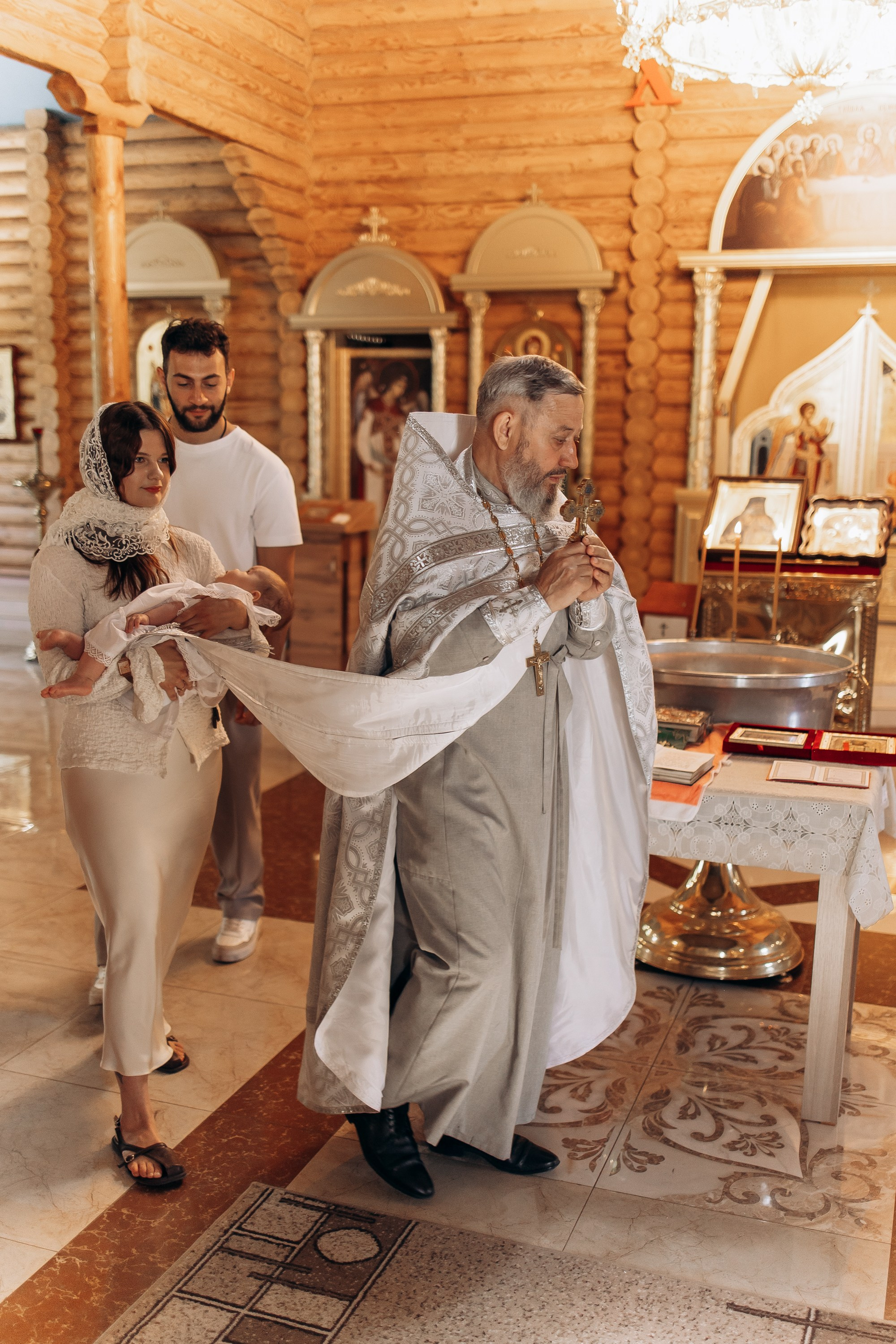 Таинство Крещения Татии. Семейный фотограф в Краснодаре Храмова Анна