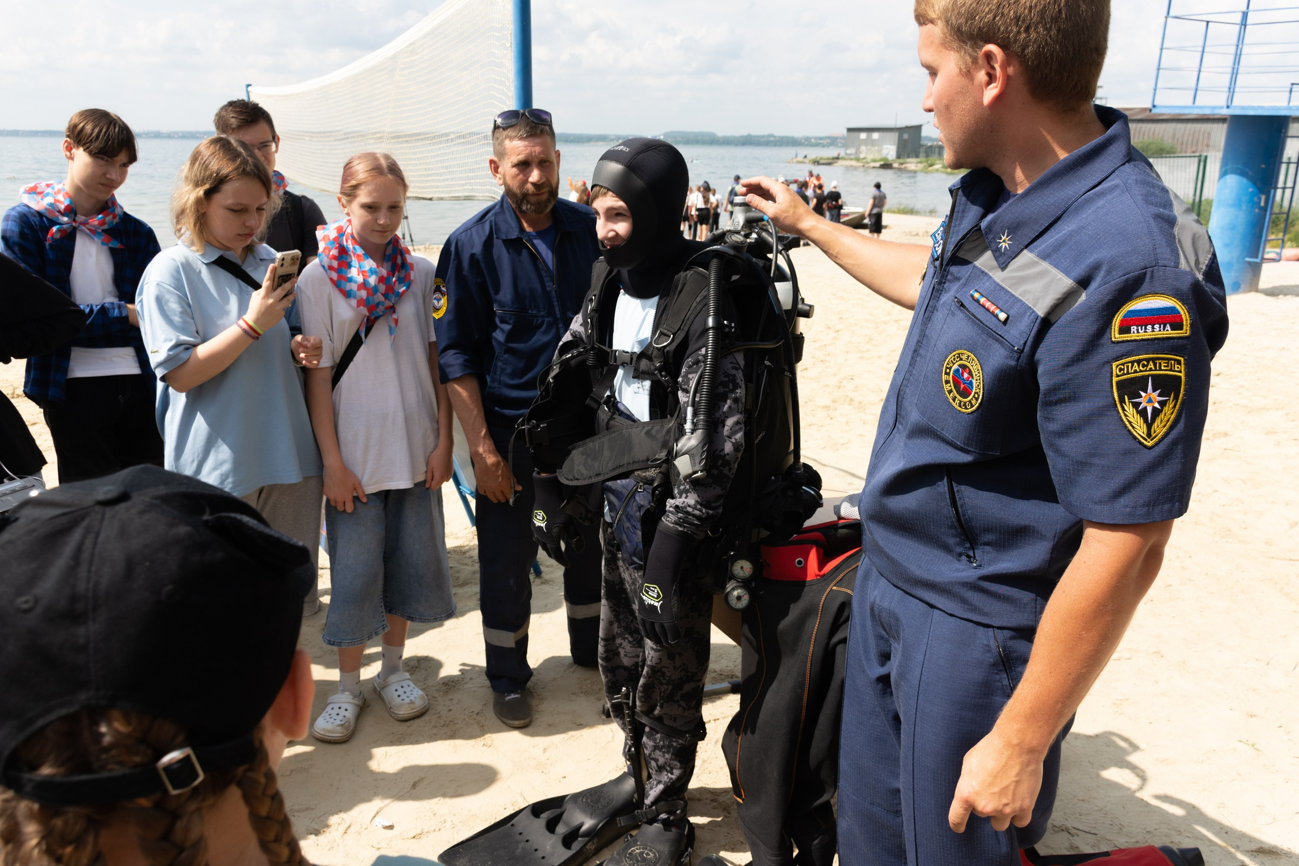 Урок по безопасности на воде (полный альбом). Фотограф Максим Буряк