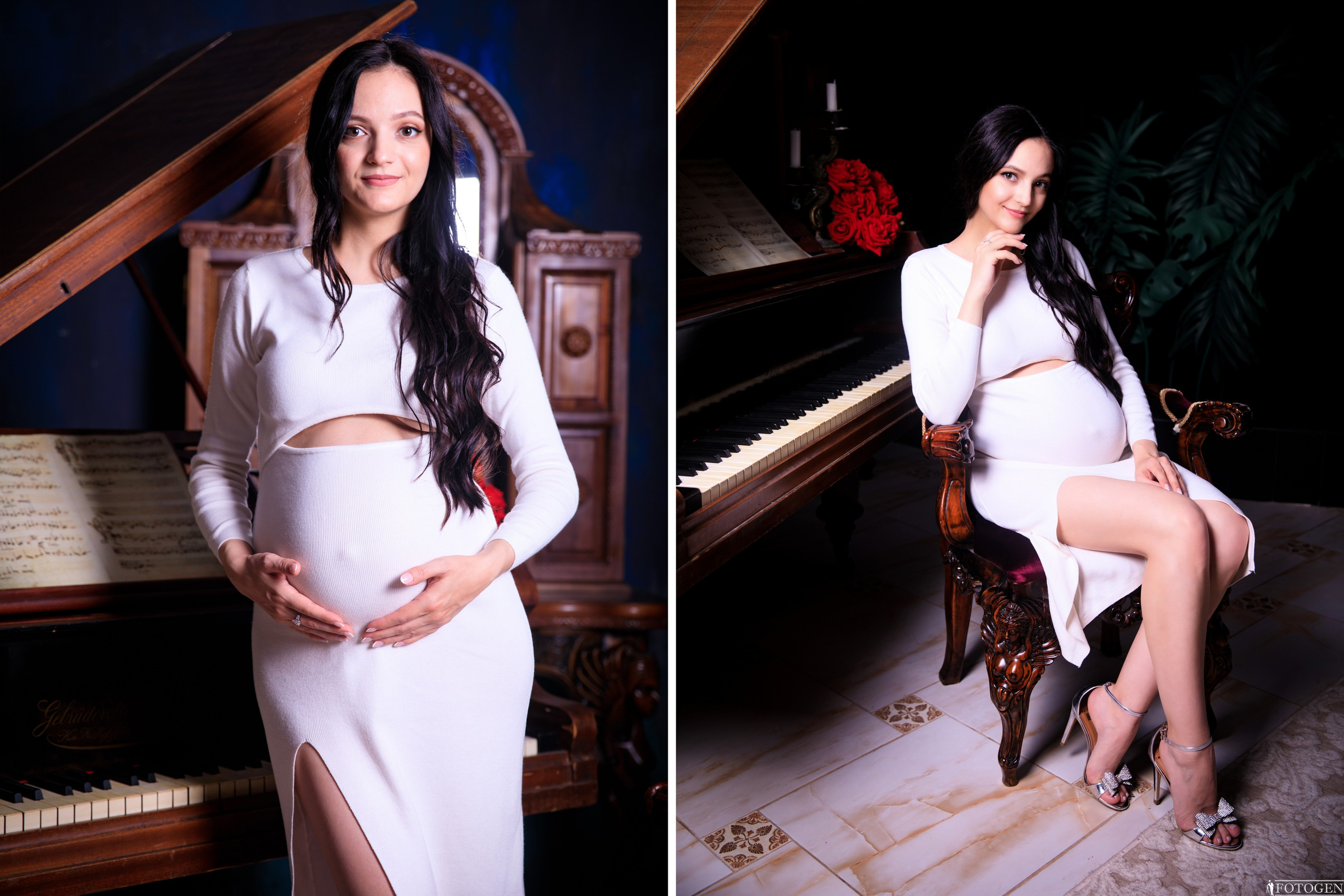 Фотосессия для беременных в интерьерной фотостудии «Fotogen» г. Краснодар -  «Буду мамой». Будущая мама. Фотография 5.