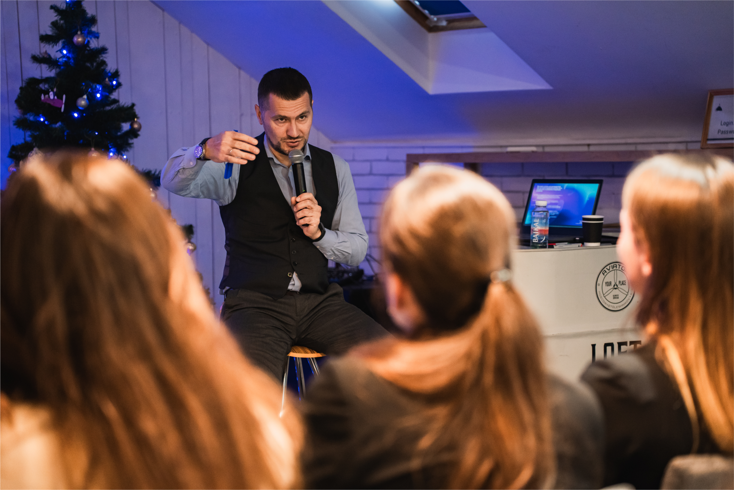 Бизнес встреча, лекция, фуршет МИФ. Репортажный фотограф Анастасия Рубцова