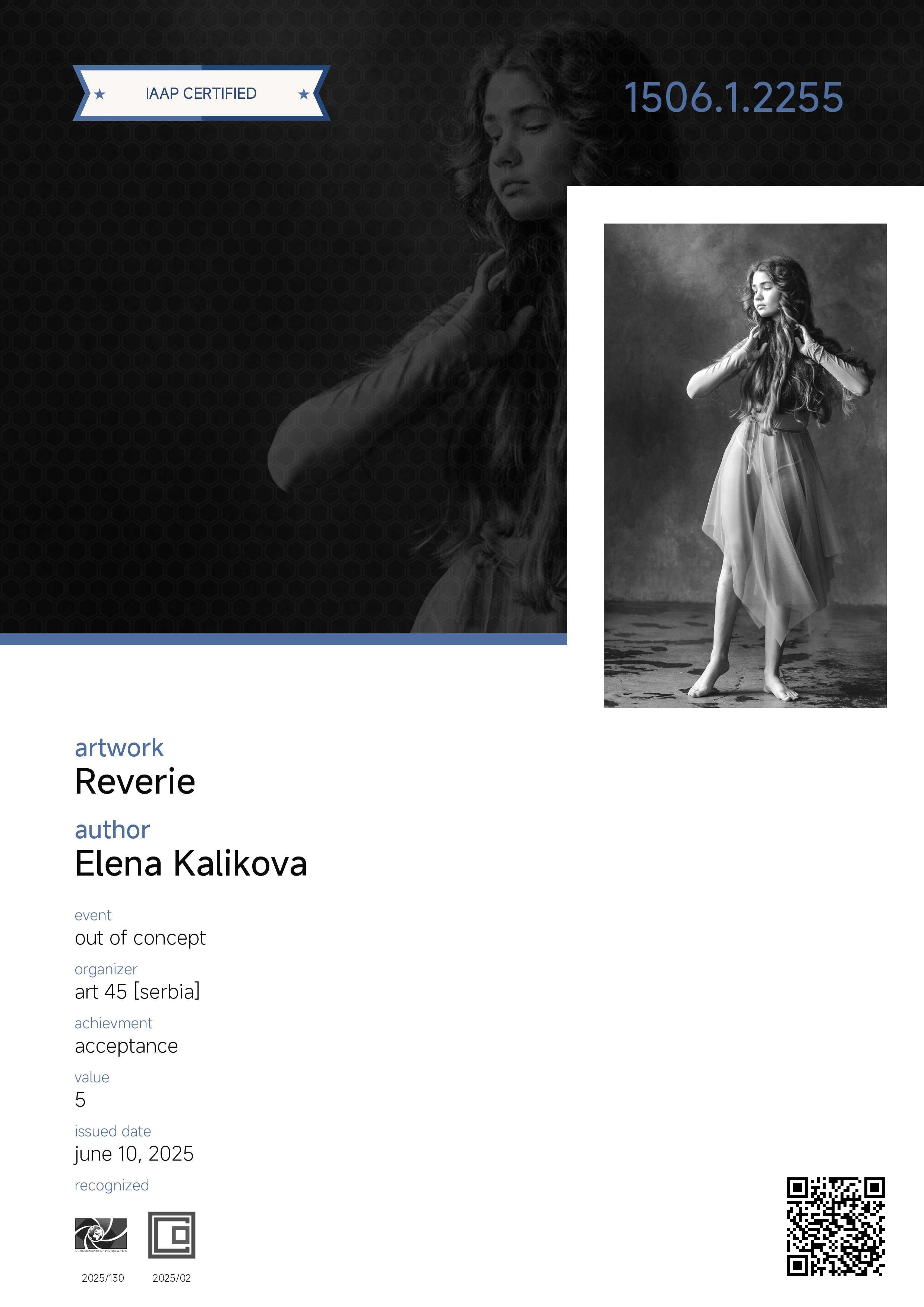 Дипломы и Награды. Семейный и детский фотограф в Екатеринбурге Каликова Елена