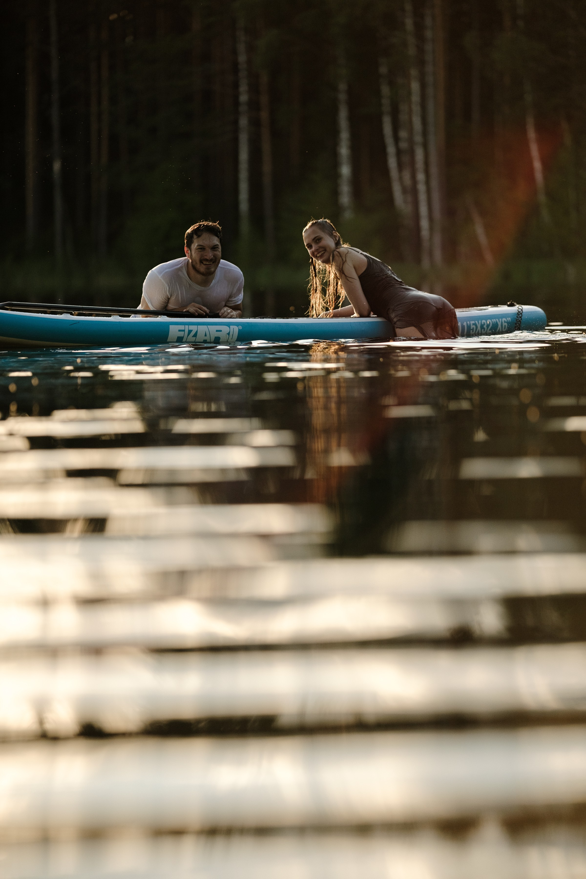 Петя и Лина, на сапах. Интерьерный фотограф и видеограф в Санкт-Петербурге Вадим Балбашевский