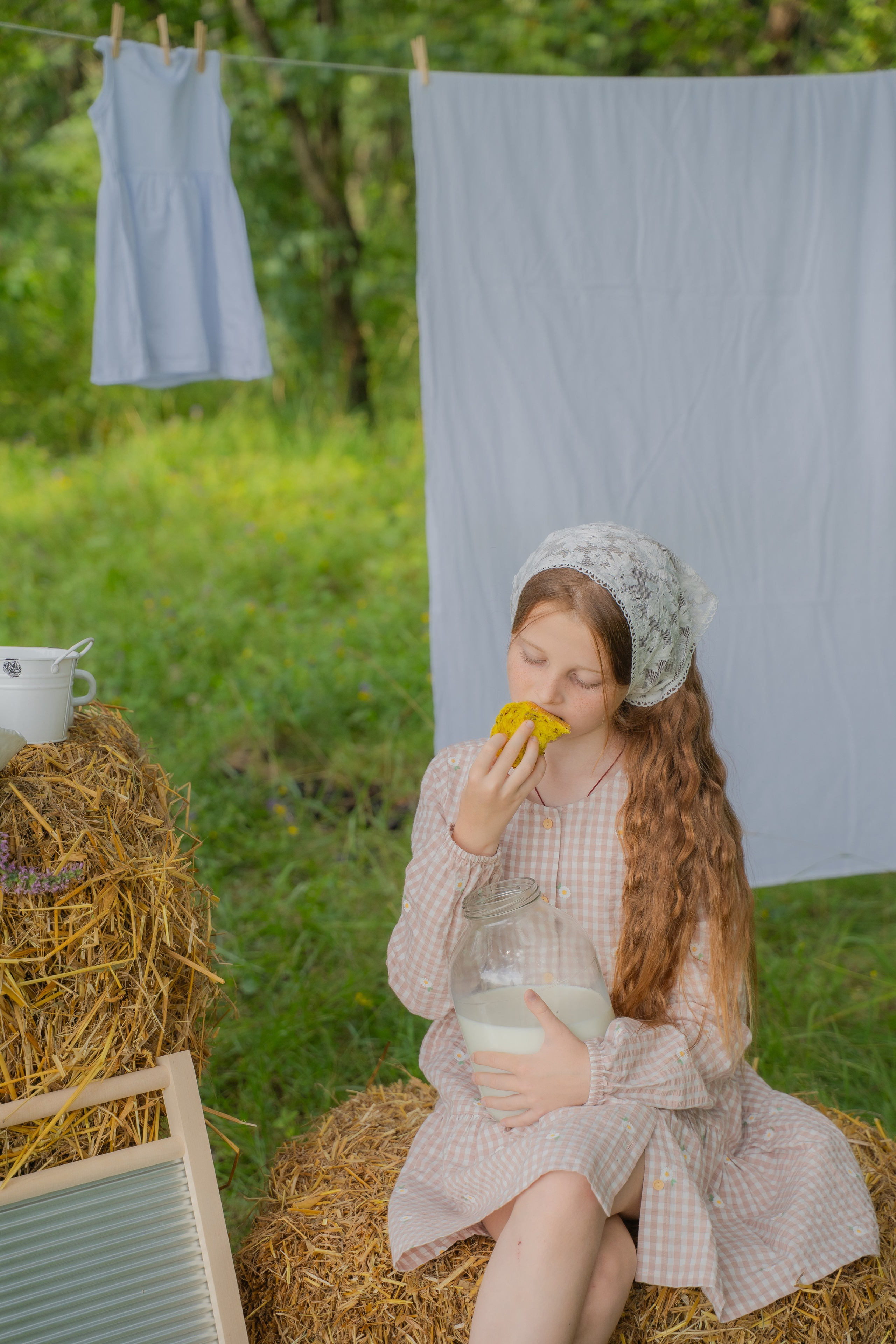 Фотосессия на природе «прачка»