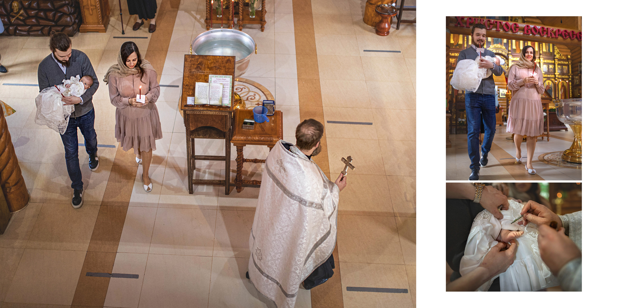 Крещение Марфы. Детский и семейный фотограф в Москве Вера Орлова