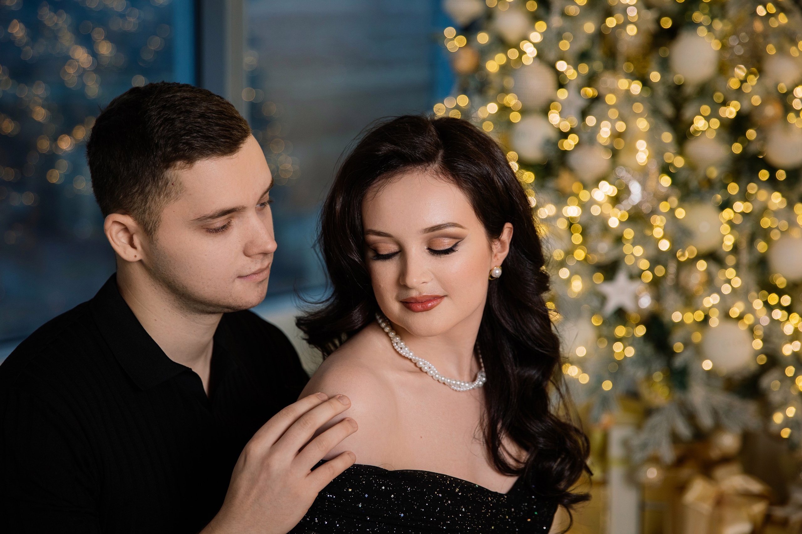 Новогодняя Love-story фотостудия Art Palace. Семейный фотограф Толстикова Кристина