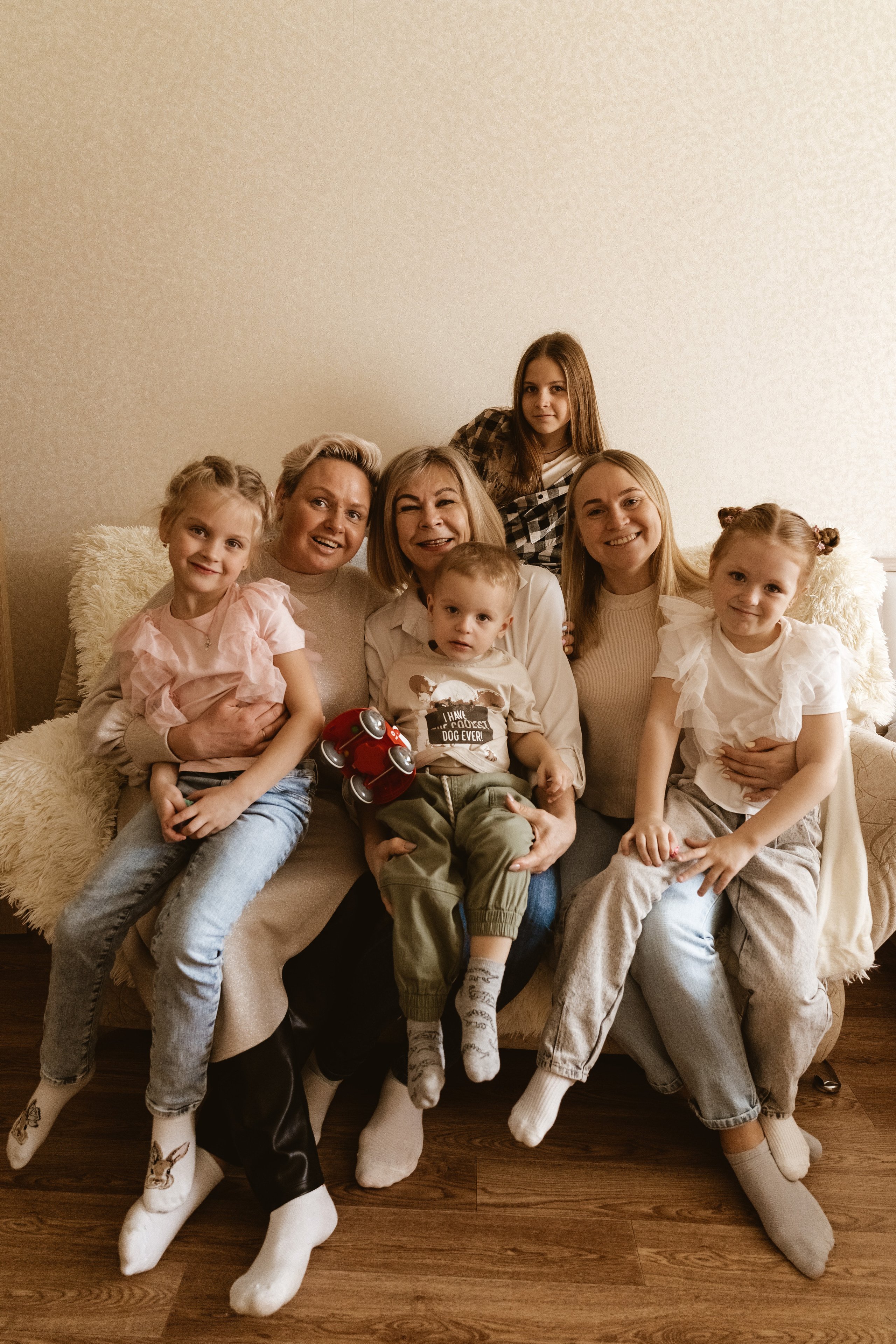 Домашняя фотосессия с внуками. Фотограф в Пензе Римма Якубова