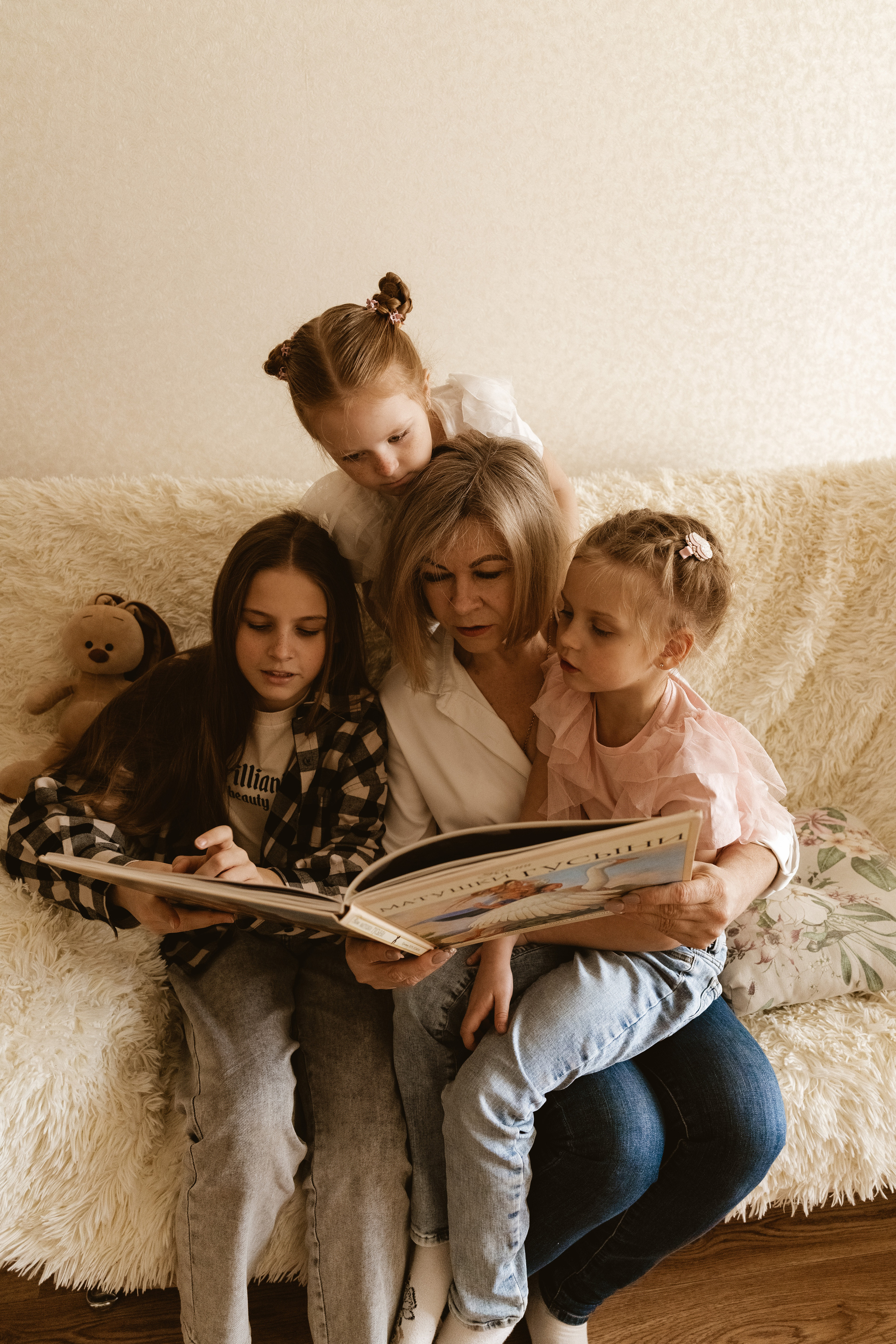 Домашняя фотосессия с внуками. Фотограф в Пензе Римма Якубова