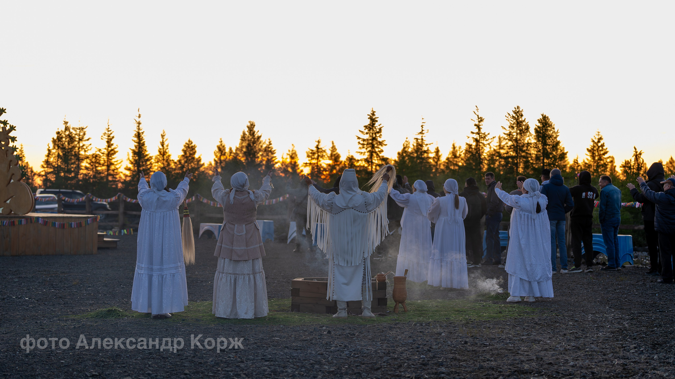 Празднование Ысыах! Восход солнца. Фотографии и видеосъемка, Айхал, Удачный, Якутия. Фотографии Айхал