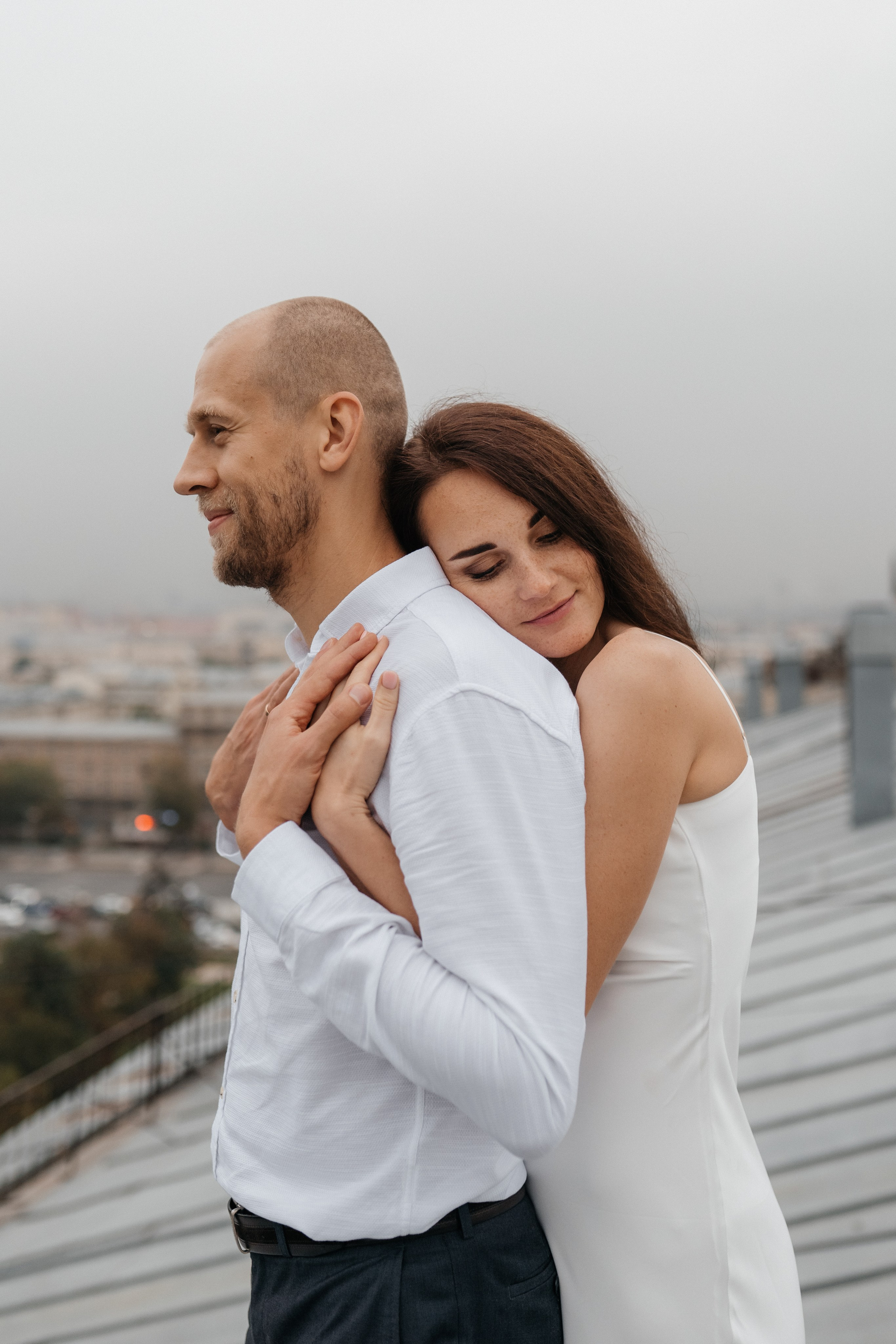 Свадебная прогулка «На крыше». Семейный и свадебный фотограф в Москве Виктория Махова