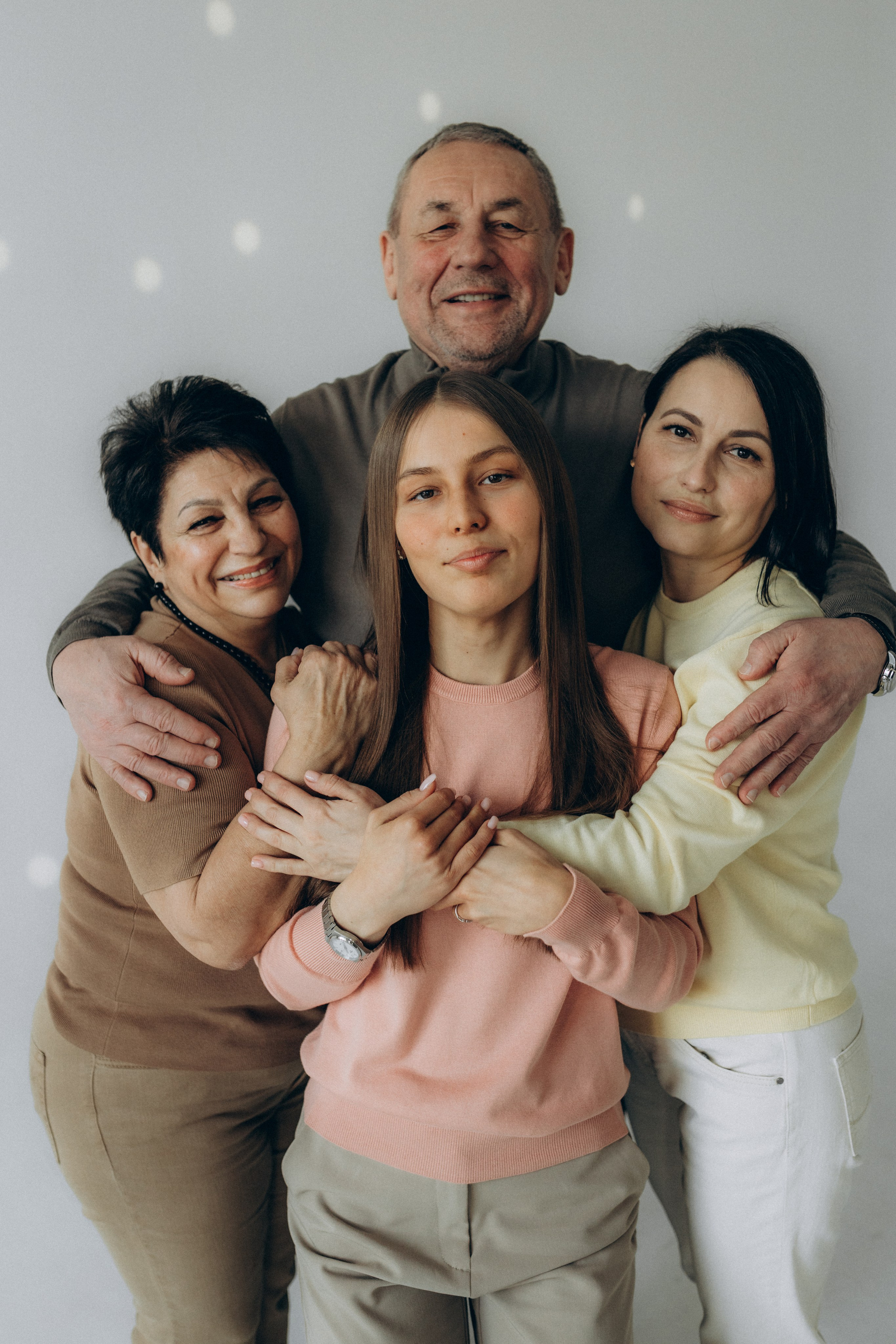 Семейная съёмка на циклораме. Фотограф НОГИНСК, Москва, Анастасия Белая