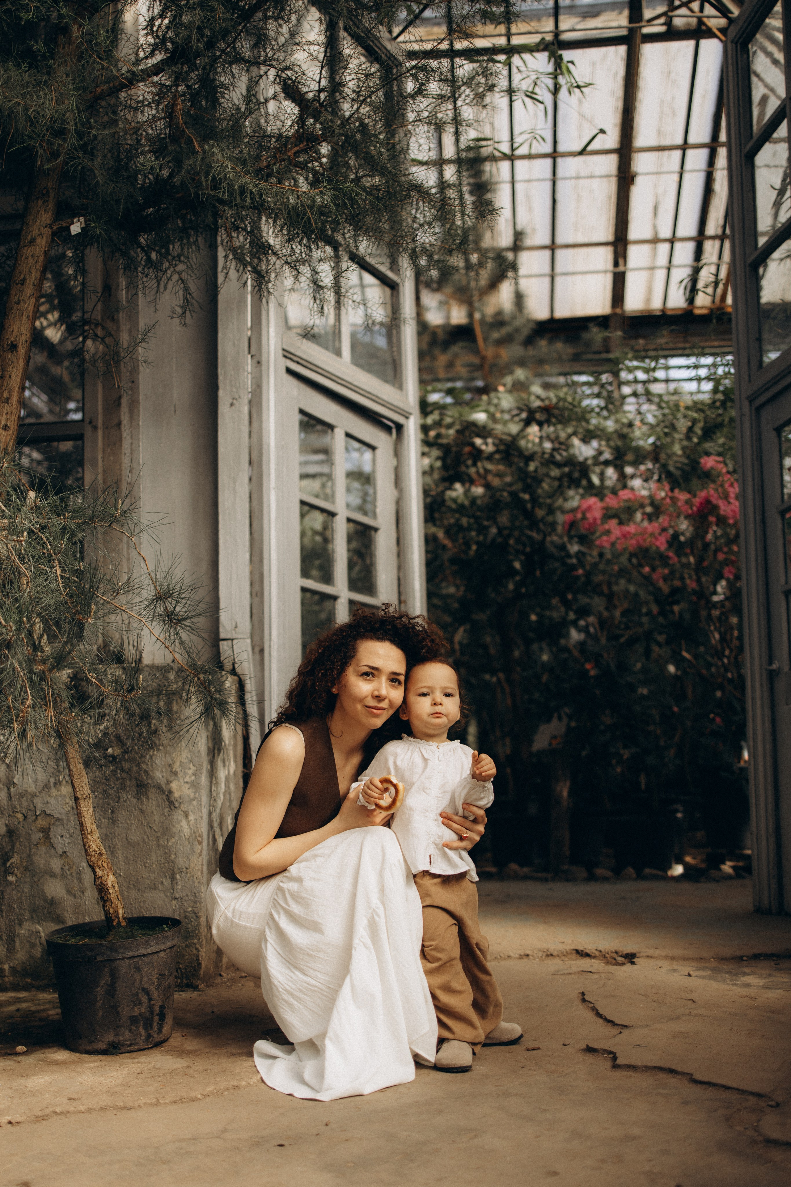 Прогулка по оранжерее. Семейный фотограф в Москве Ксения Аганина