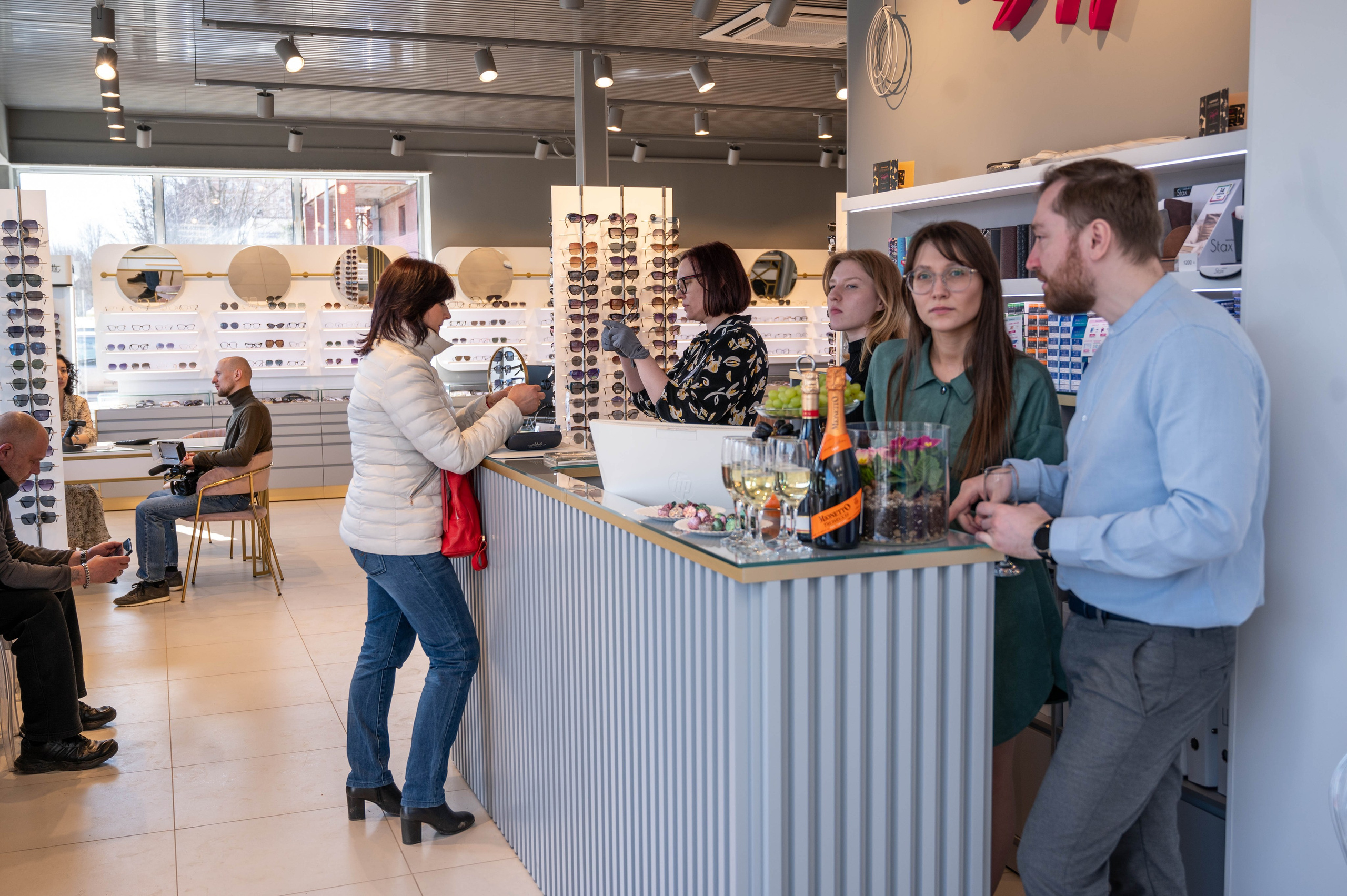 Съёмка открытия оптики