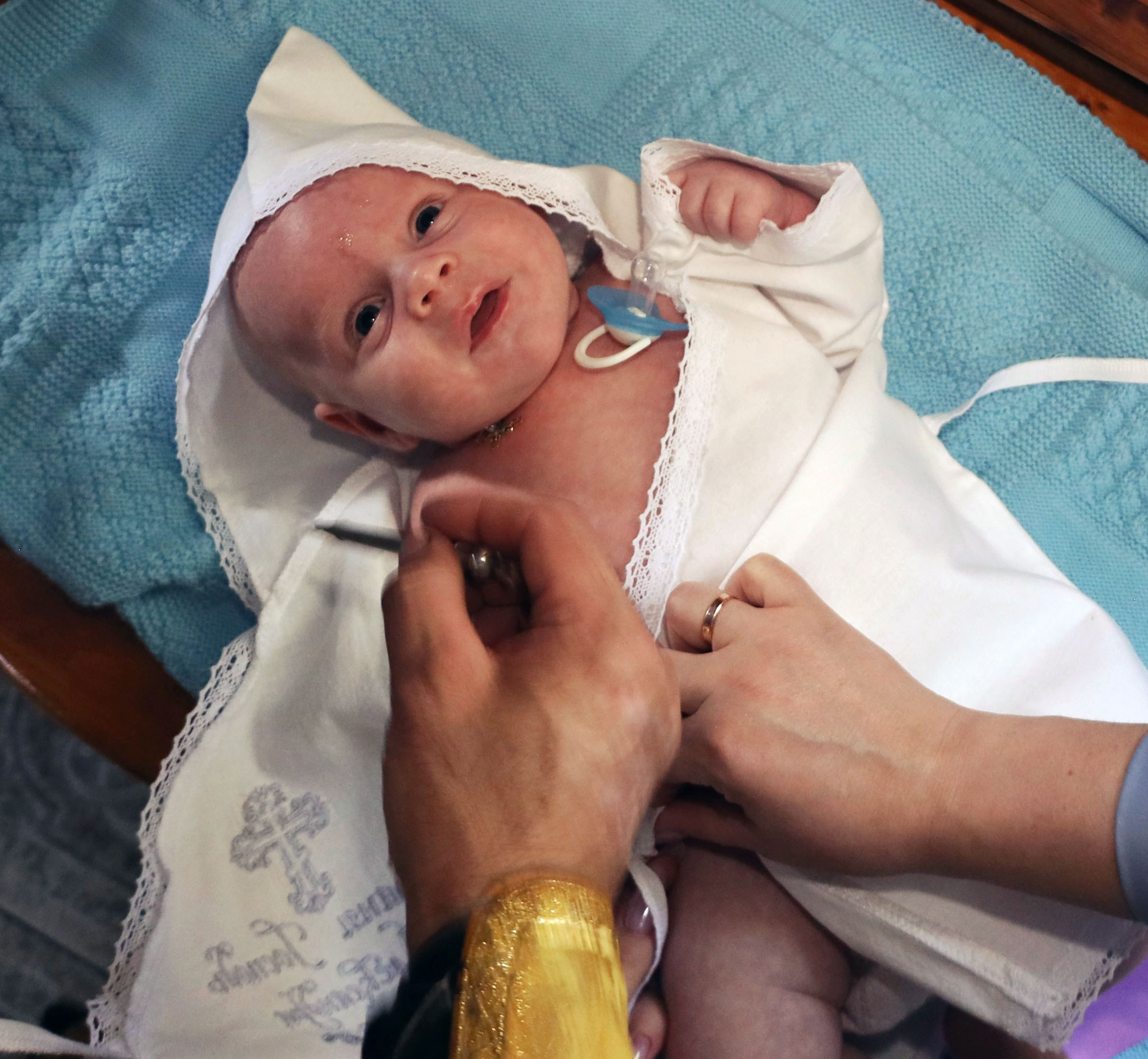 Таинство крещения Александра. Свадебный фотограф ростовская область