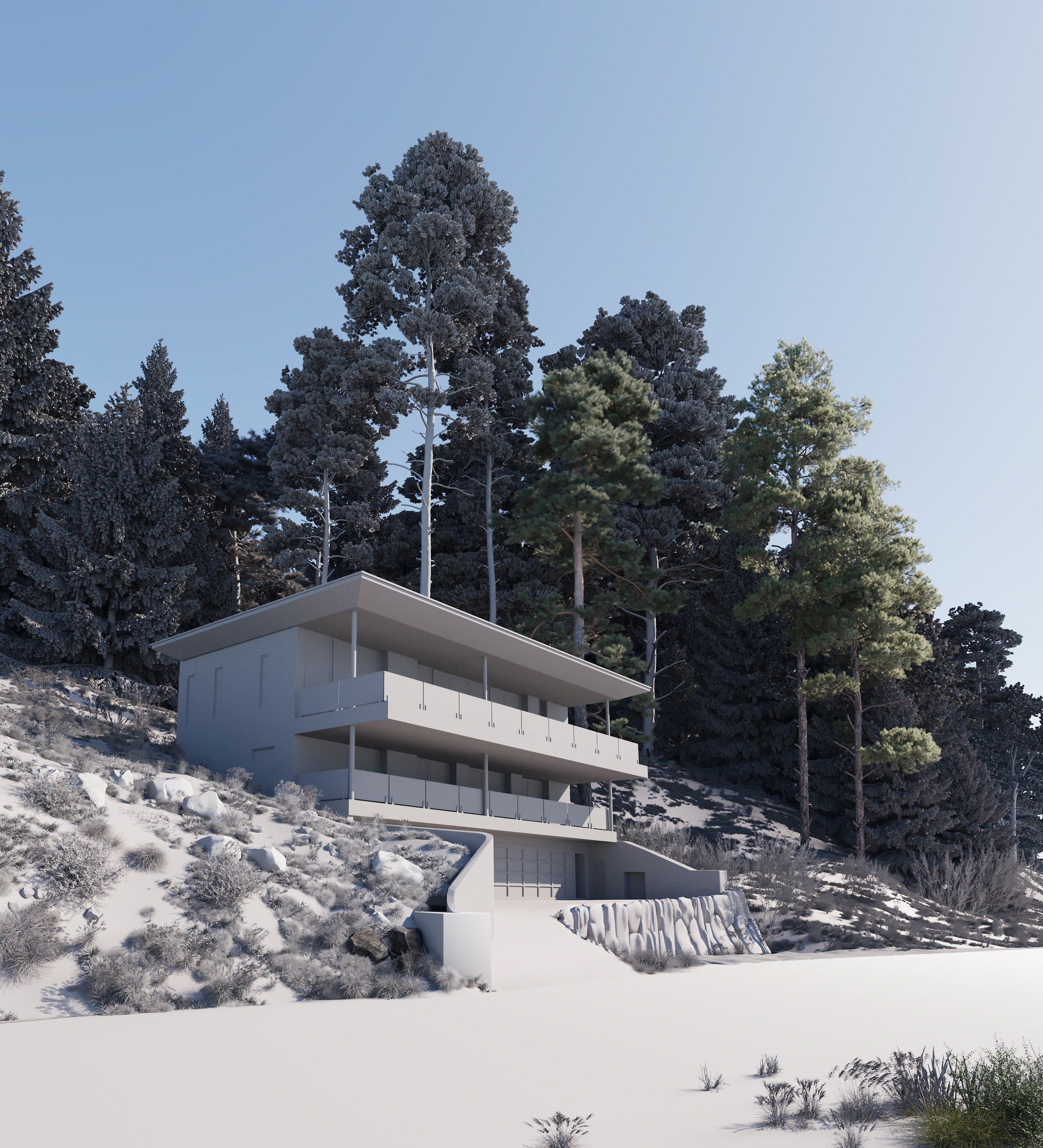 Визуализация экстерьера. 3D визуализация/ Юлия Будник