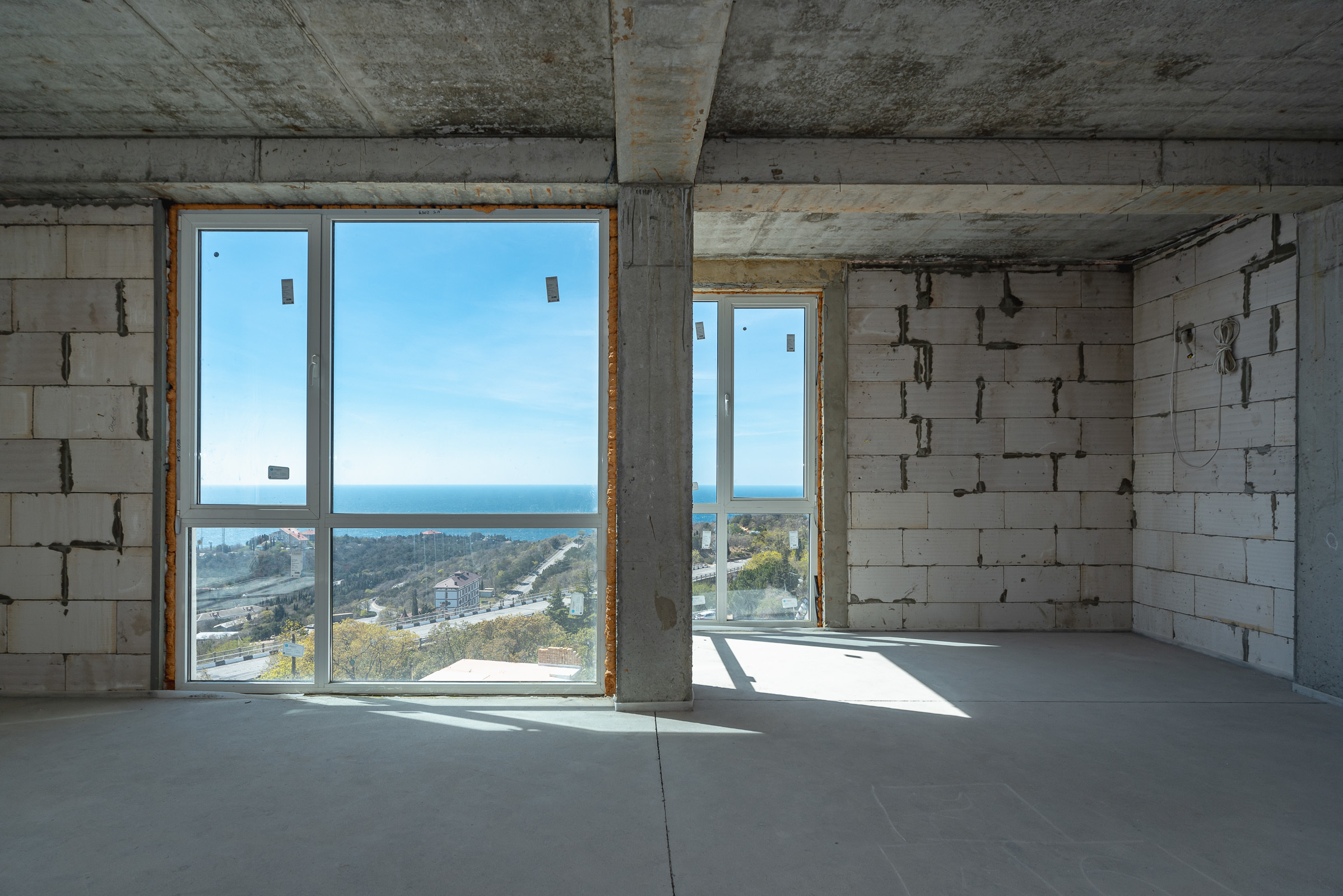 Съемка строящегося объекта. ЖК Видовой, Ялта, район замка Ласточкино Гнездо. Фотограф интерьеров Фотосъемка рекламы в Ялте и по Крыму