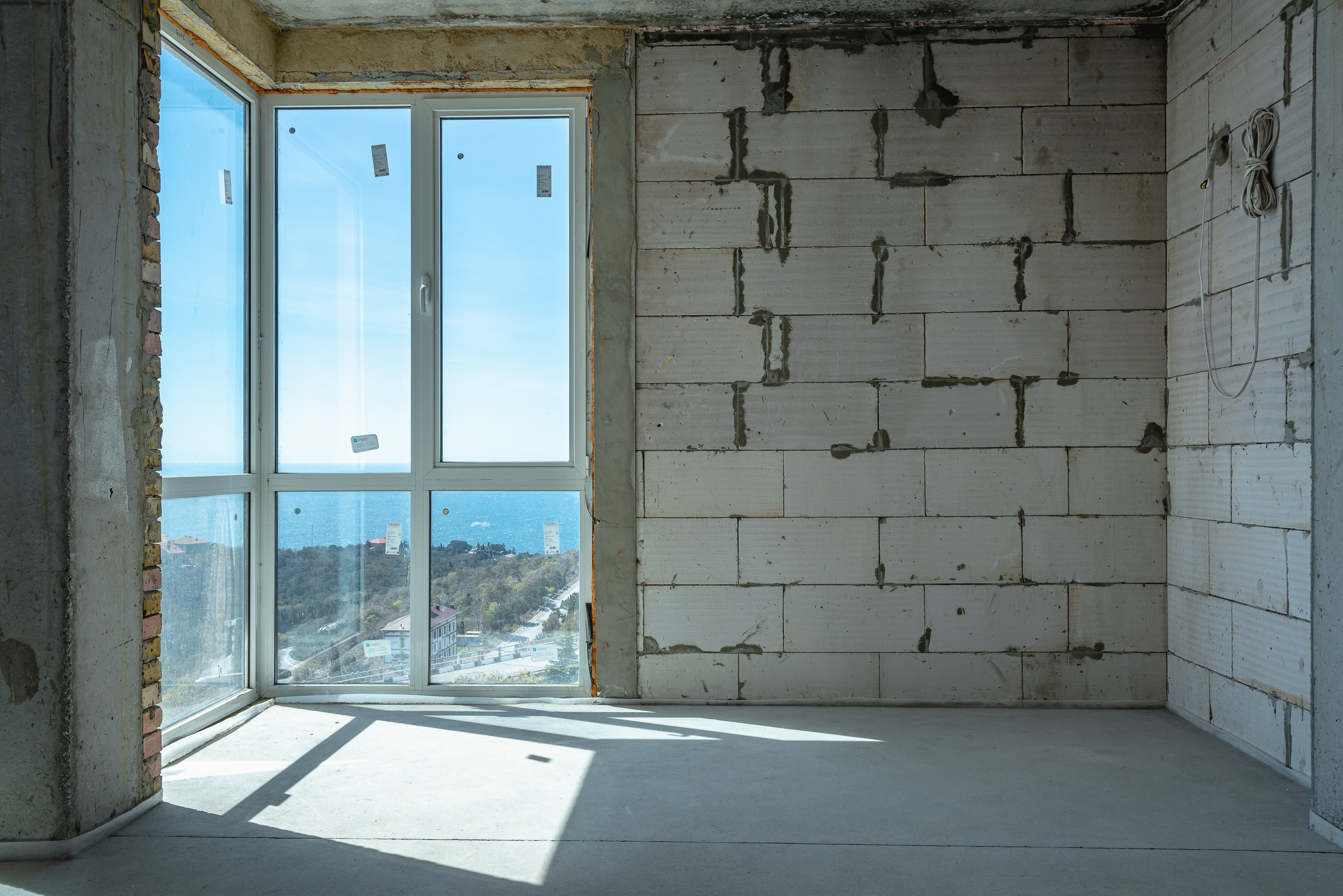 Съемка строящегося объекта. ЖК Видовой, Ялта, район замка Ласточкино Гнездо. Фотограф интерьеров Фотосъемка рекламы в Ялте и по Крыму