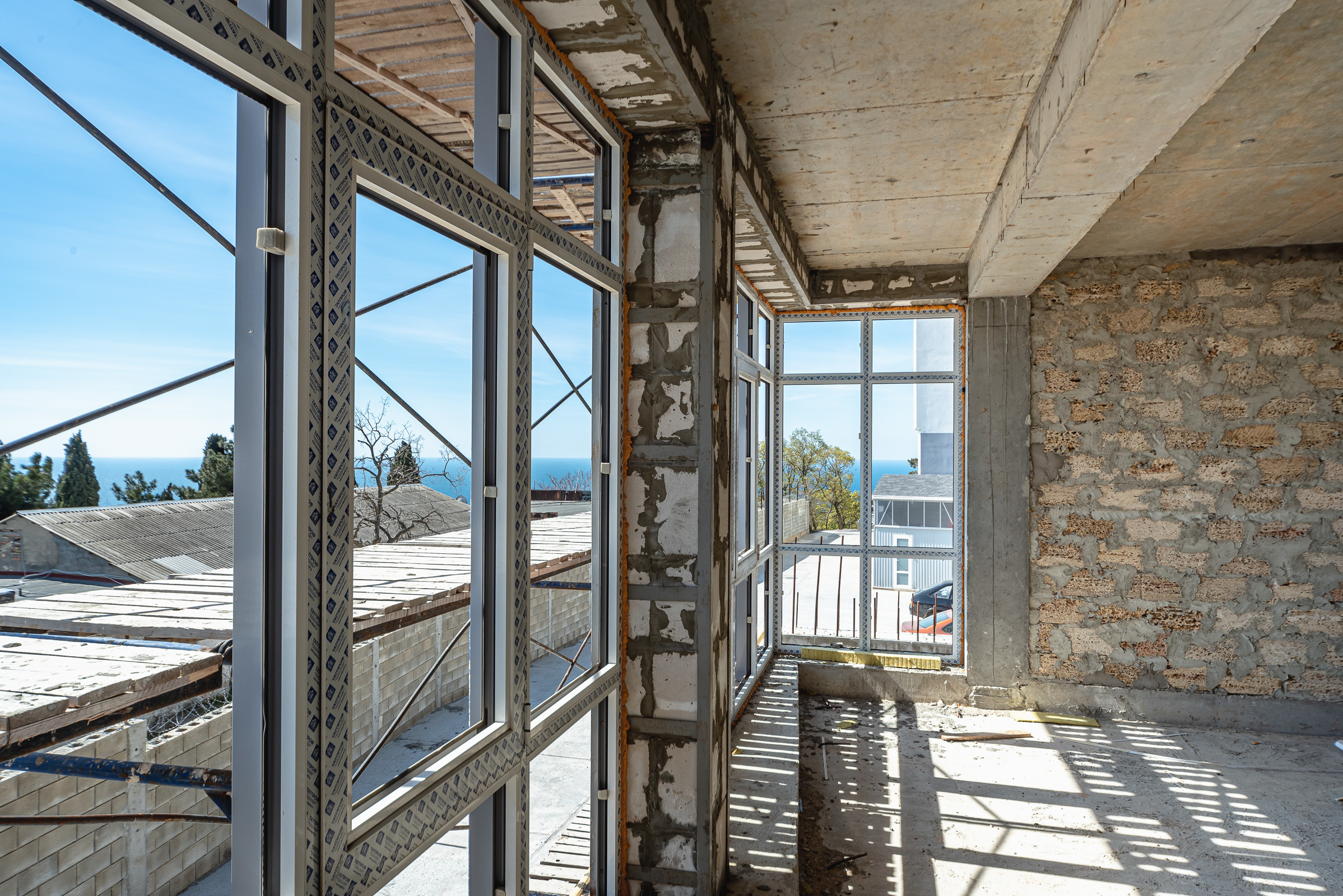 Съемка строящегося объекта. ЖК Видовой, Ялта, район замка Ласточкино Гнездо. Фотограф интерьеров Фотосъемка рекламы в Ялте и по Крыму