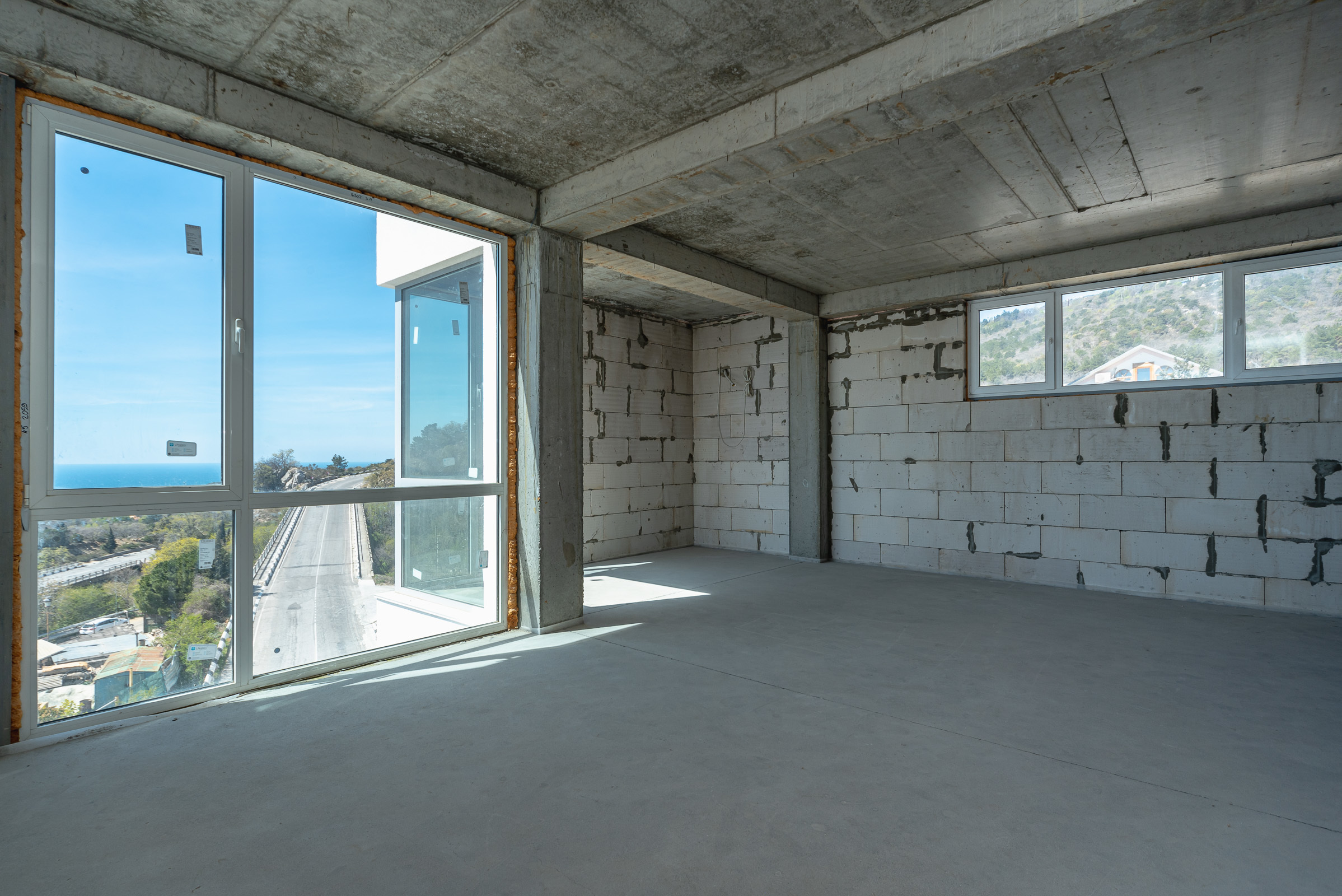 Съемка строящегося объекта. ЖК Видовой, Ялта, район замка Ласточкино Гнездо. Фотограф интерьеров Фотосъемка рекламы в Ялте и по Крыму