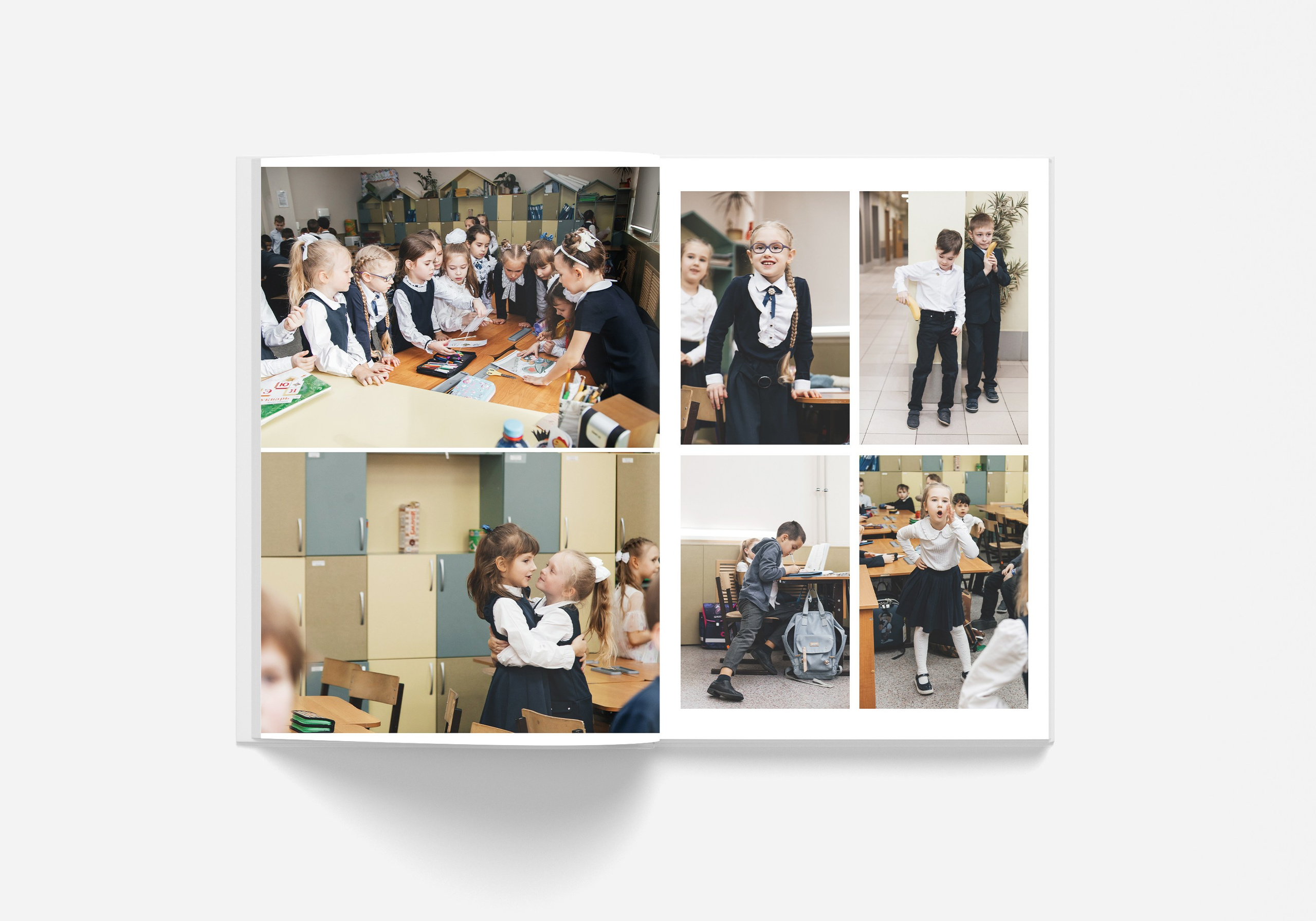 Младшие классы Альбом 10 разворотов (20 страниц). Выпускные альбомы. Зубкова Яна