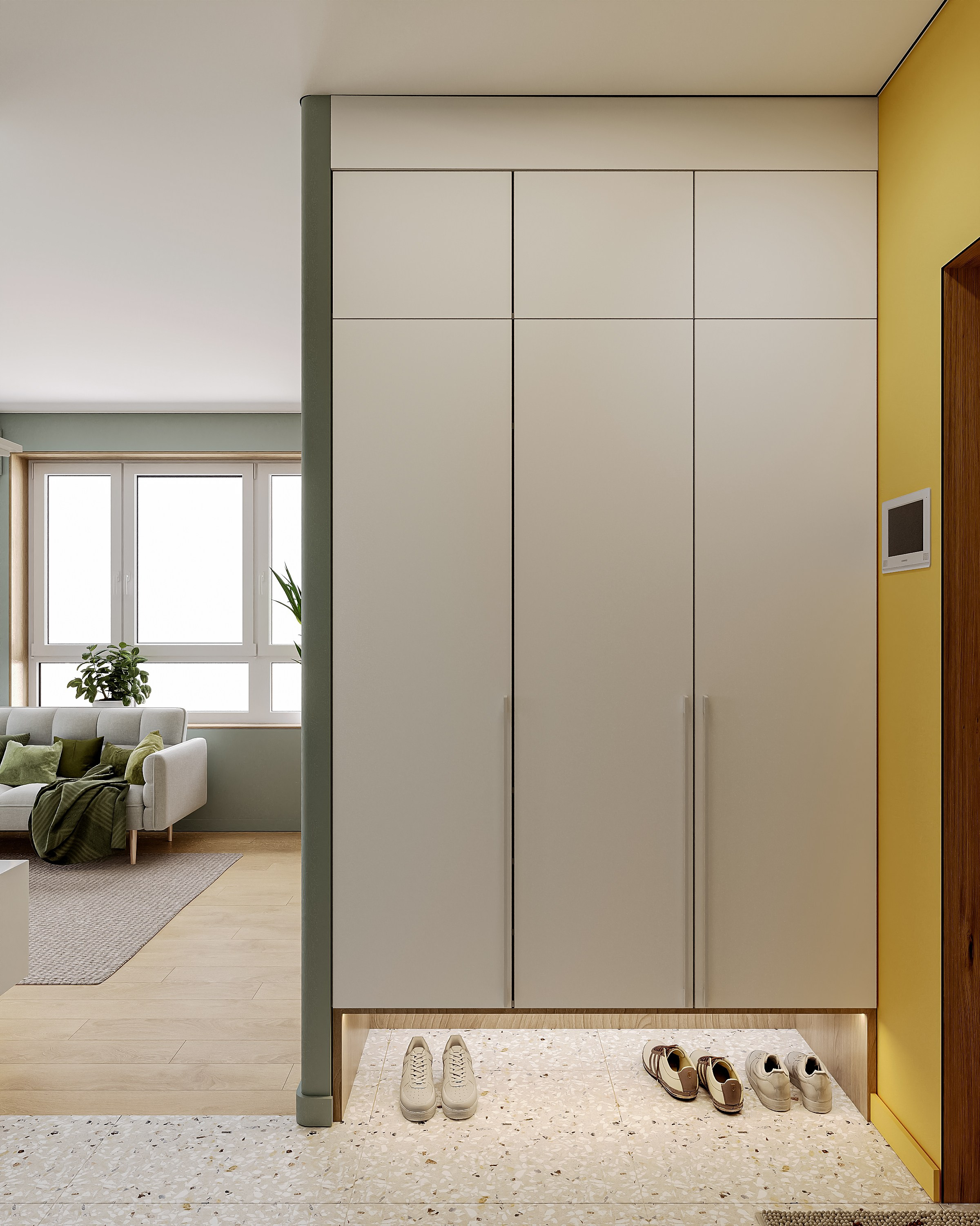 Квартира 37 м². 3Д-Визуализация Наталья Макогонова