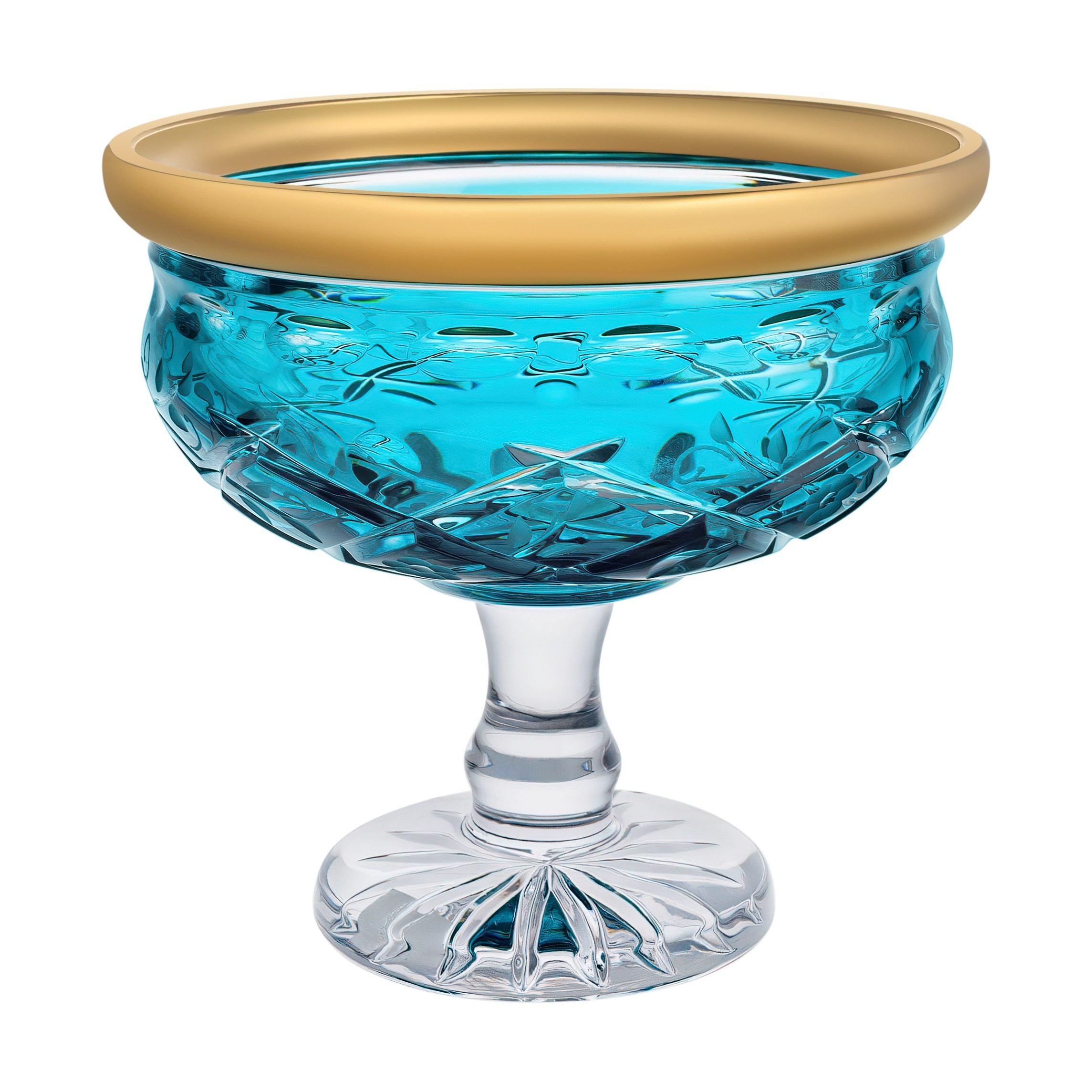 Ваза для фруктов их хрусталя