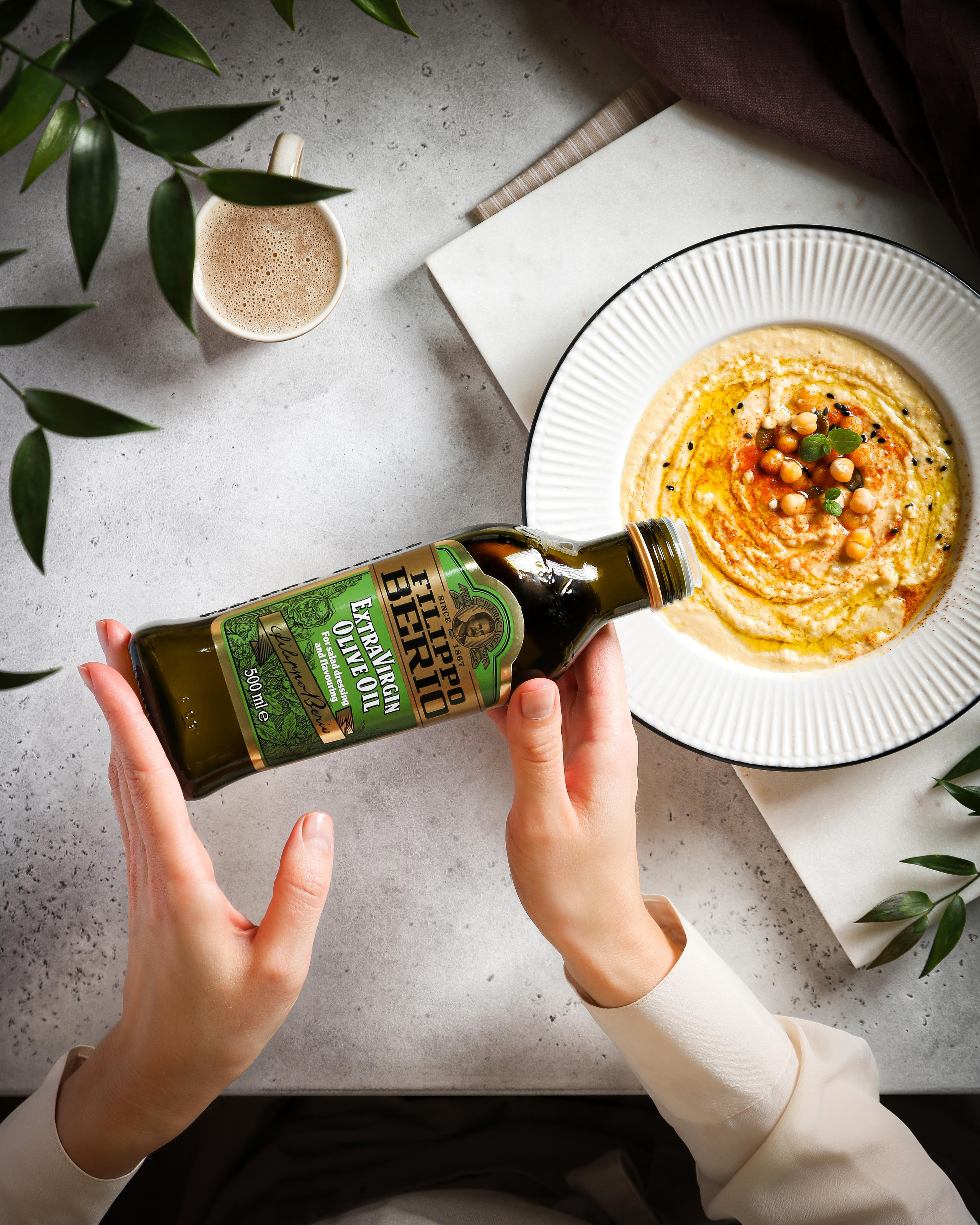 Фуд-фотография в Москве съемка масла и хумуса