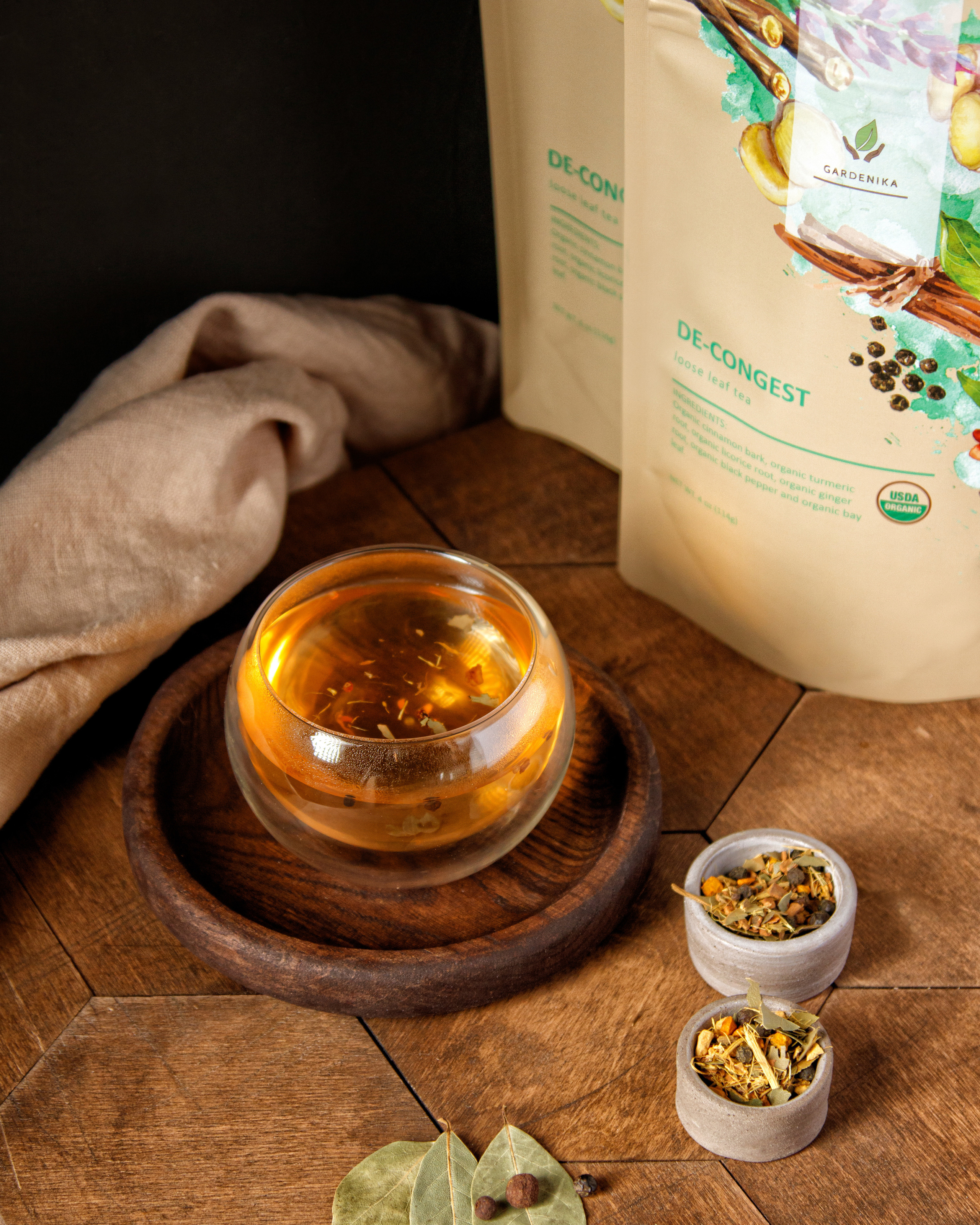 Контентная съемка чая и упаковки к нему для клиента удаленно