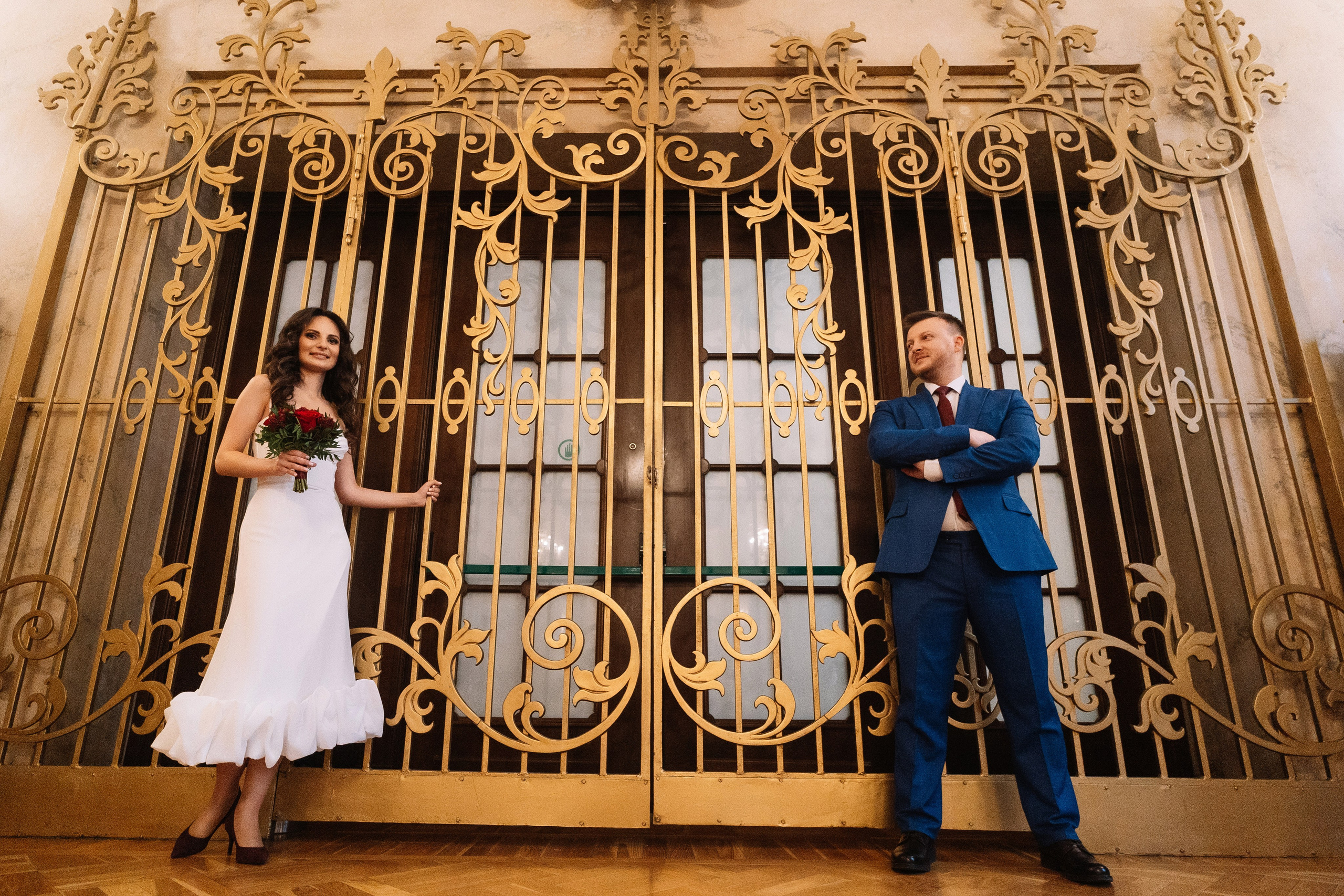 Свадебная фотосессия Лилии и Романа, прогулка в центре Москвы. Свадебный фотограф в Тамбове Павел Четвертков