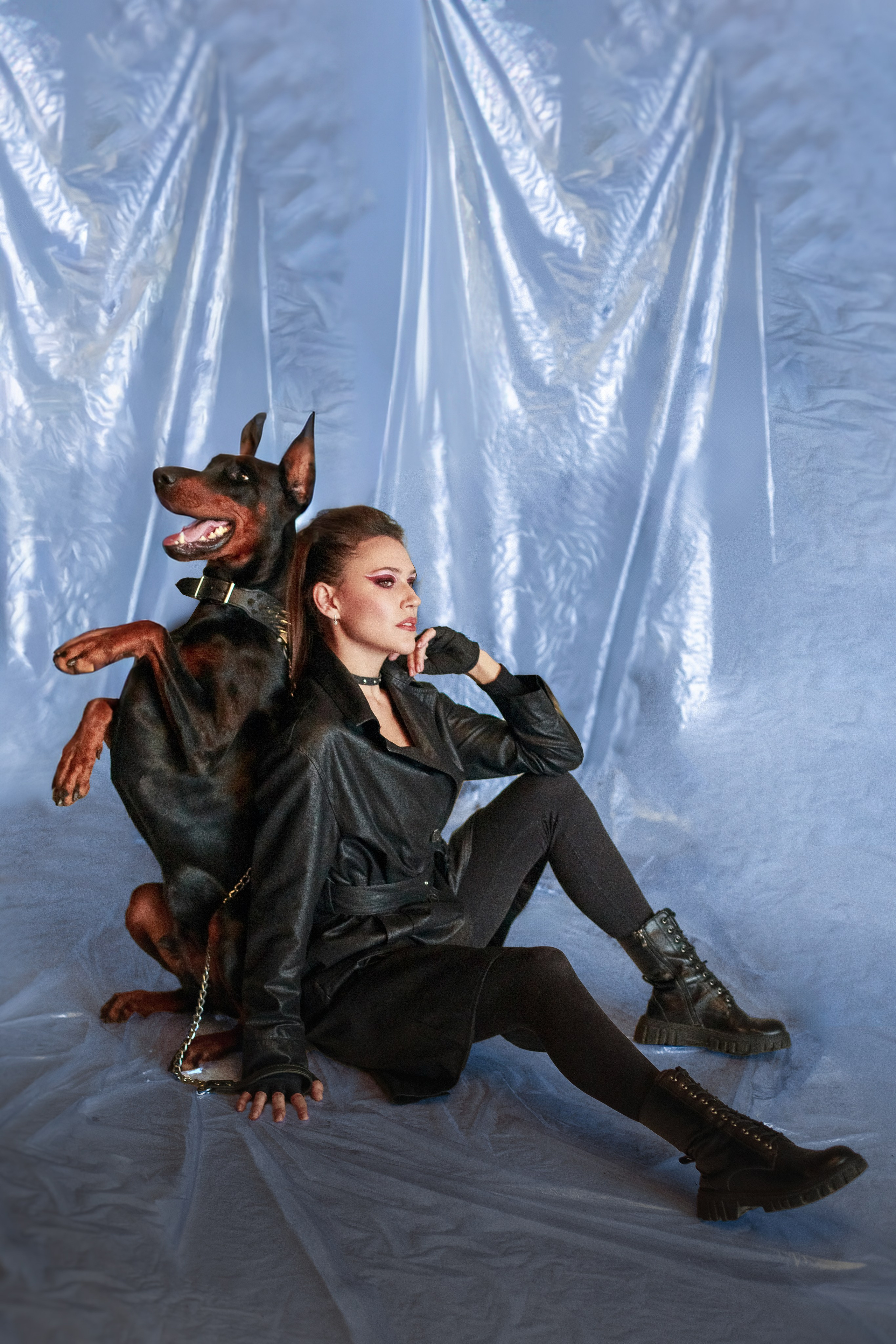 Фотосессия с доберманом в Ставрополе. Фотограф Ставрополь Пятигорск Елизавета Дарина