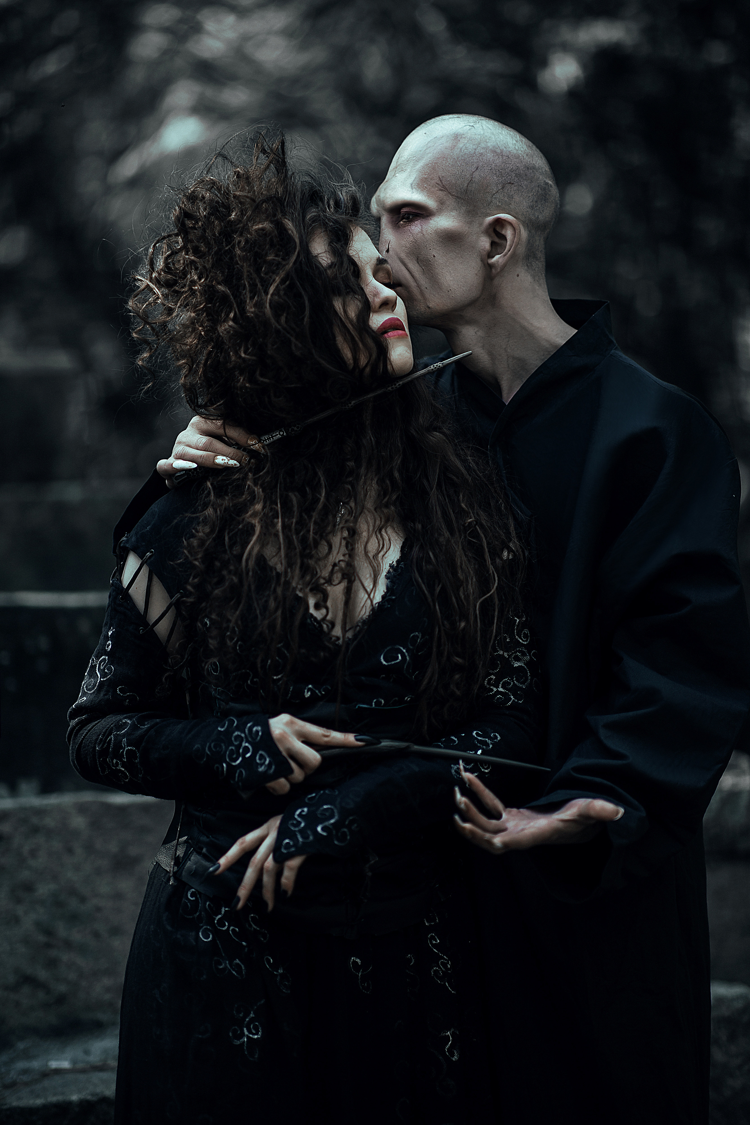 Волан-де-морт и Беллатриса. Битва за Хогвартс. Темная сторона. Свадебный и портретный фотограф Алина Иванова. Екатеринбург-Москва