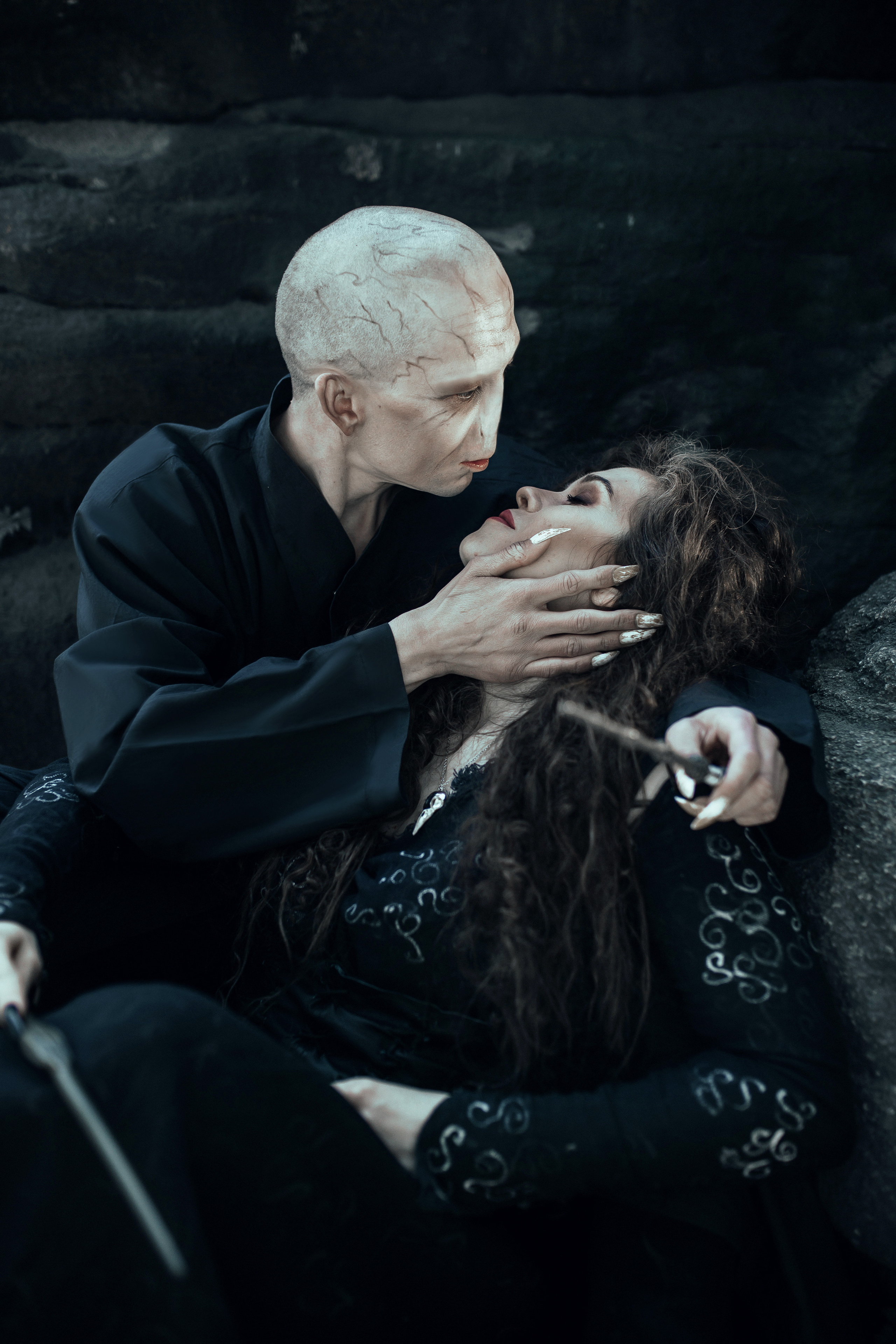 Волан-де-морт и Беллатриса. Битва за Хогвартс. Темная сторона. Свадебный и портретный фотограф Алина Иванова. Екатеринбург-Москва