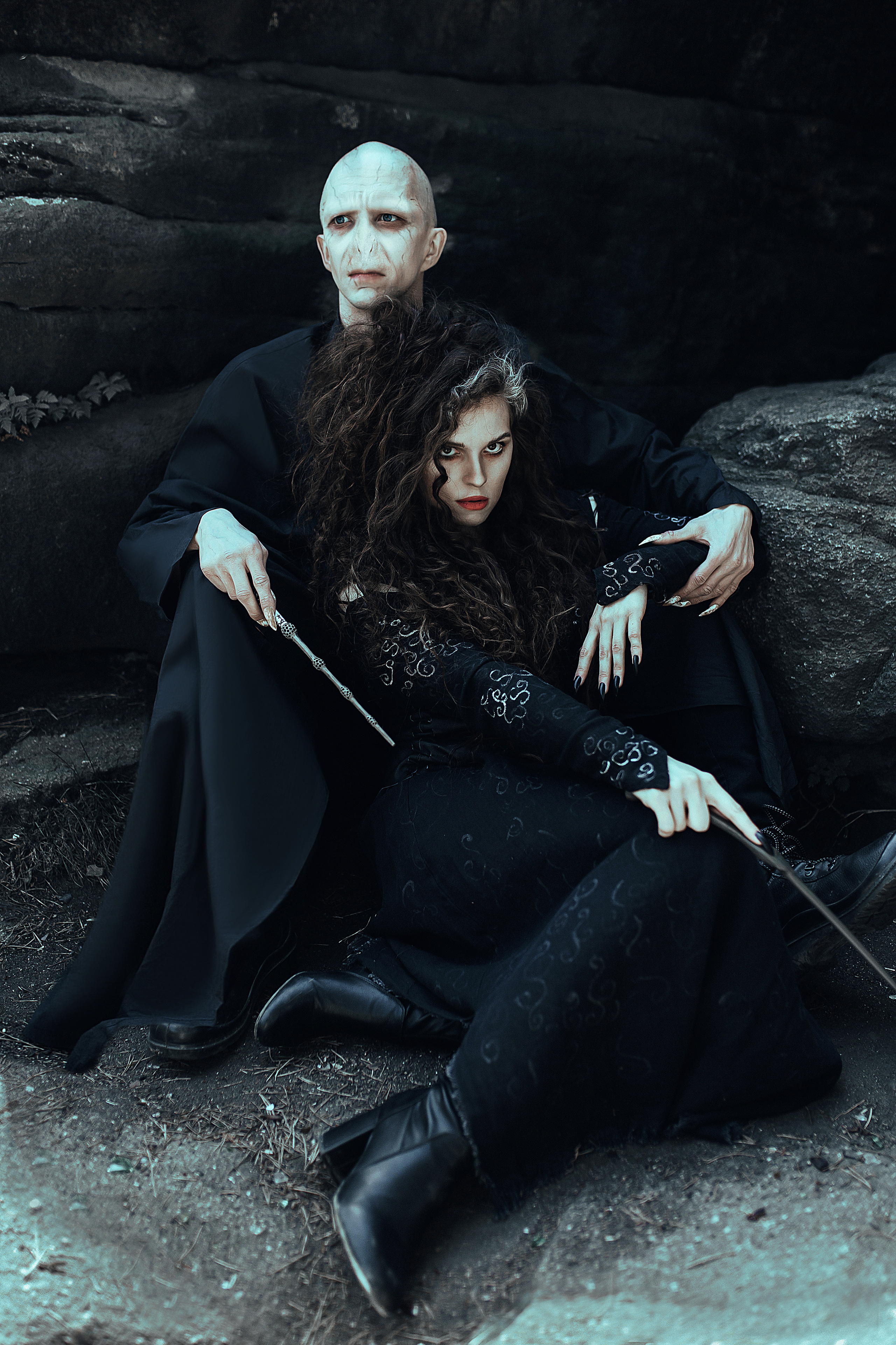 Волан-де-морт и Беллатриса. Битва за Хогвартс. Темная сторона. Свадебный и портретный фотограф Алина Иванова. Екатеринбург-Москва