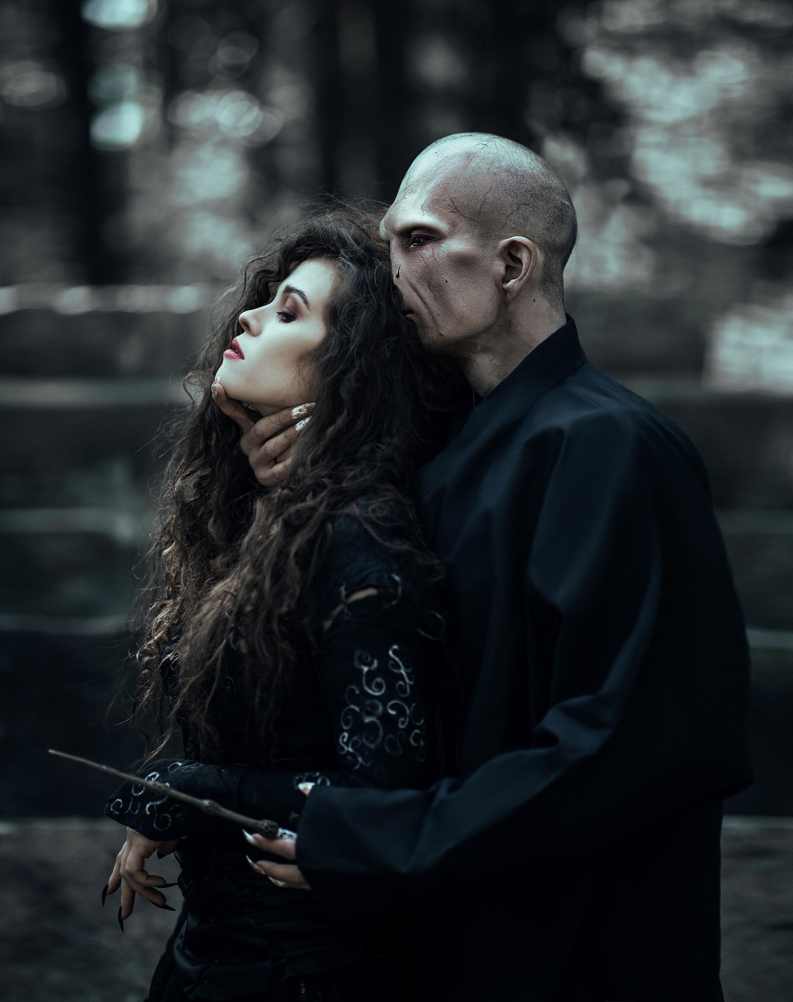 Волан-де-морт и Беллатриса. Битва за Хогвартс. Темная сторона. Свадебный и портретный фотограф Алина Иванова. Екатеринбург-Москва