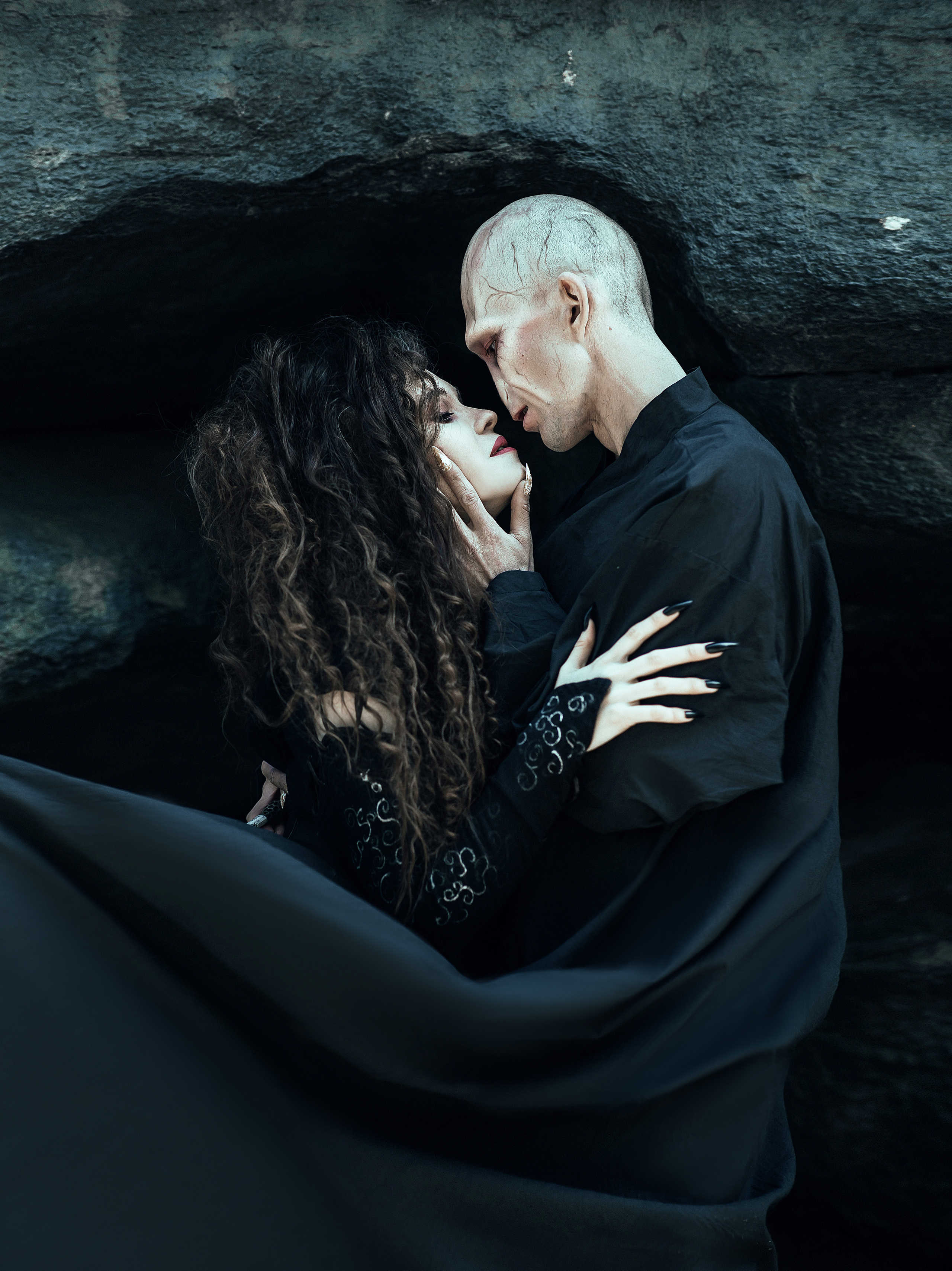 Волан-де-морт и Беллатриса. Битва за Хогвартс. Темная сторона. Свадебный и портретный фотограф Алина Иванова. Екатеринбург-Москва