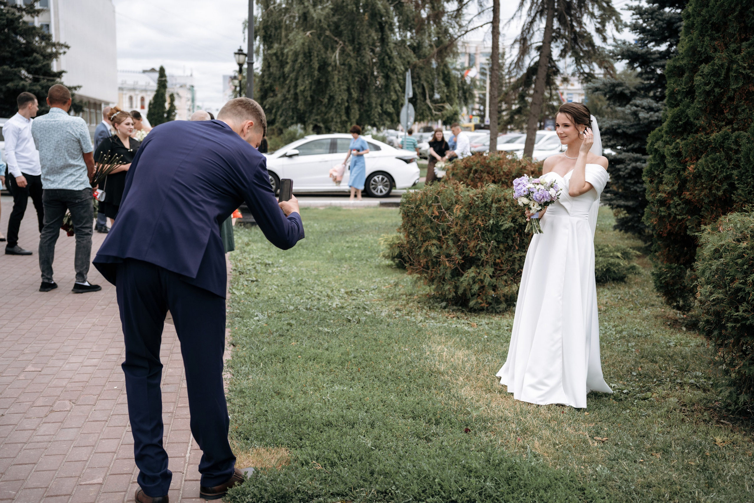 Свадебная фотосессия для Кристины и Мирослава, утро жениха и невесты. Свадебный фотограф в Тамбове Павел Четвертков