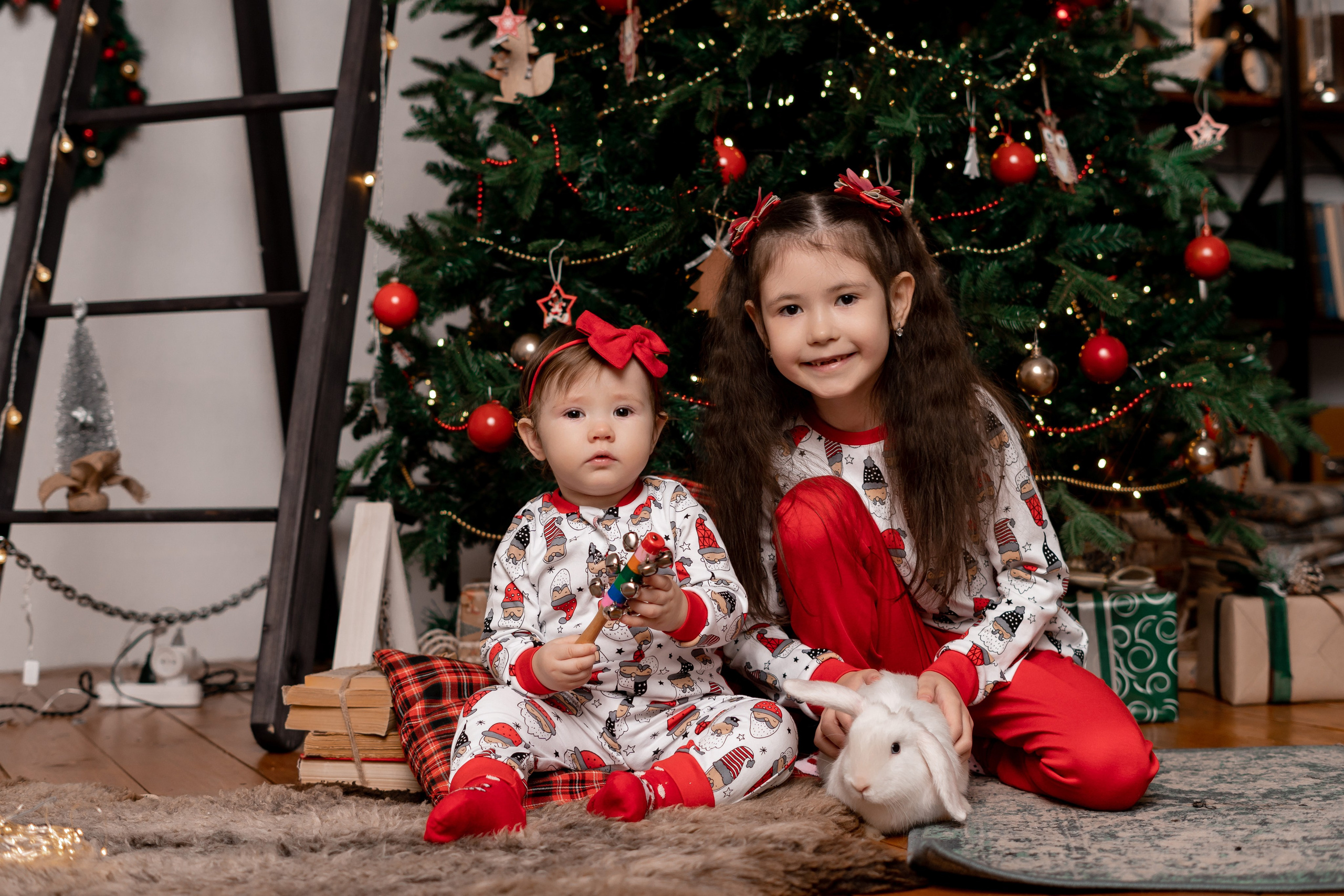 Новогодняя фотостудия. Семейный фотограф СПб Анастасия Василь. Фотосессия на годик