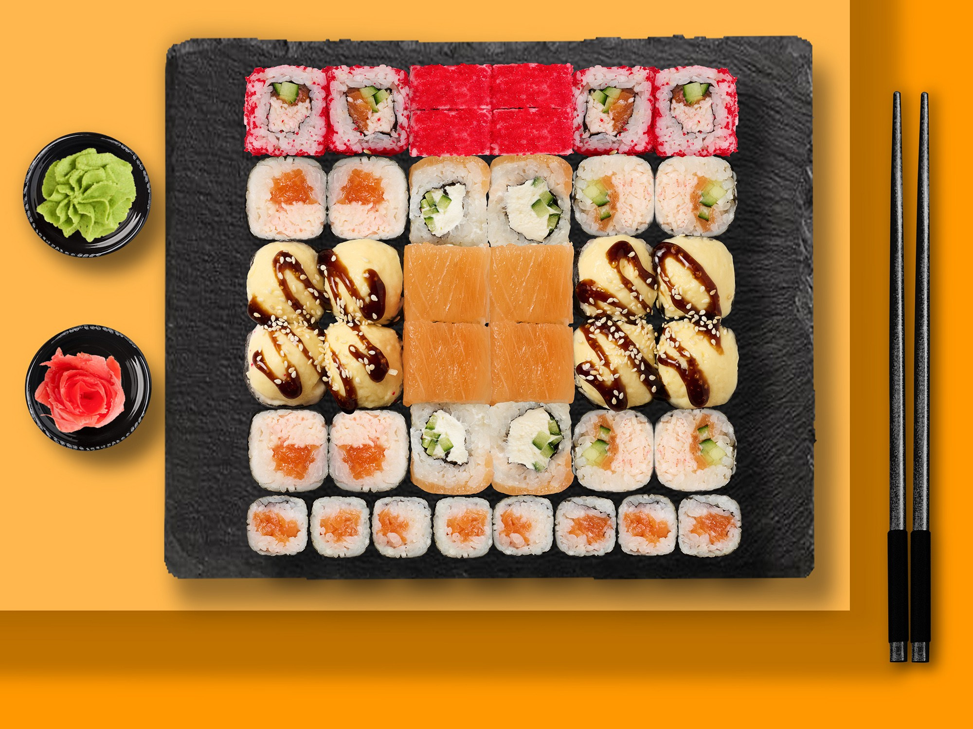 Фотосъёмка роллов для кафе, ресторанов и служб доставки