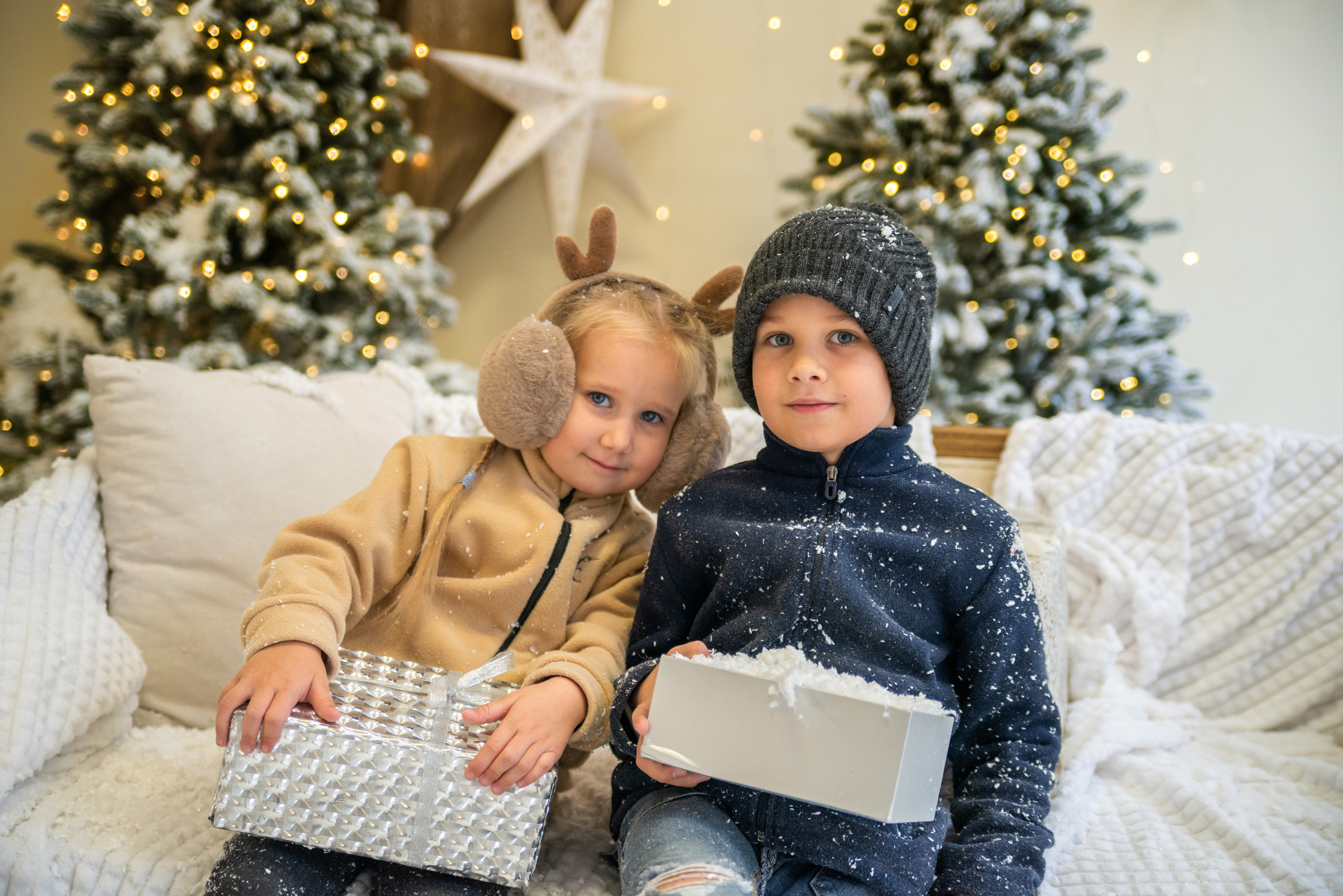 Дети в снежной студии. Фотограф и дизайнер в Москве Екатерина Лобачева