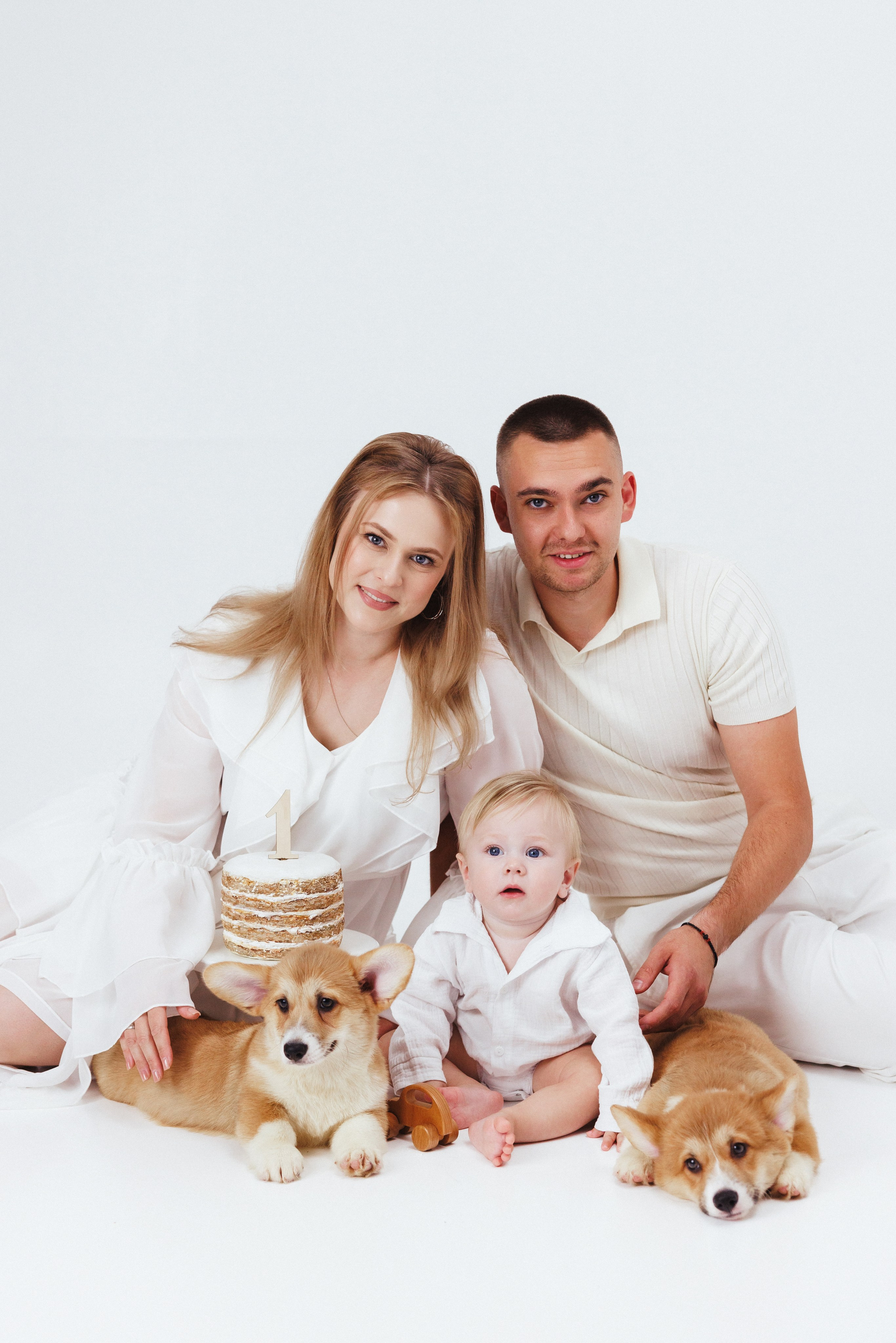 Детская фотосессия с щенками в фотостудии, Антураж, город Краснодар