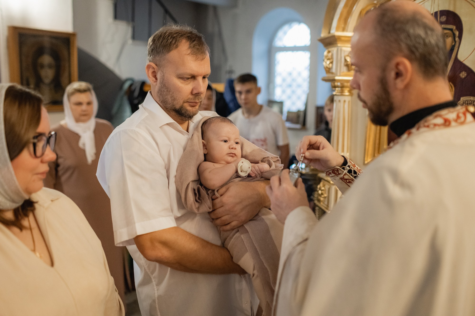 Крещение Ивана с Бехово. Семейный фотограф новорождённых в Серпухове Юлия Новикова +79637785957