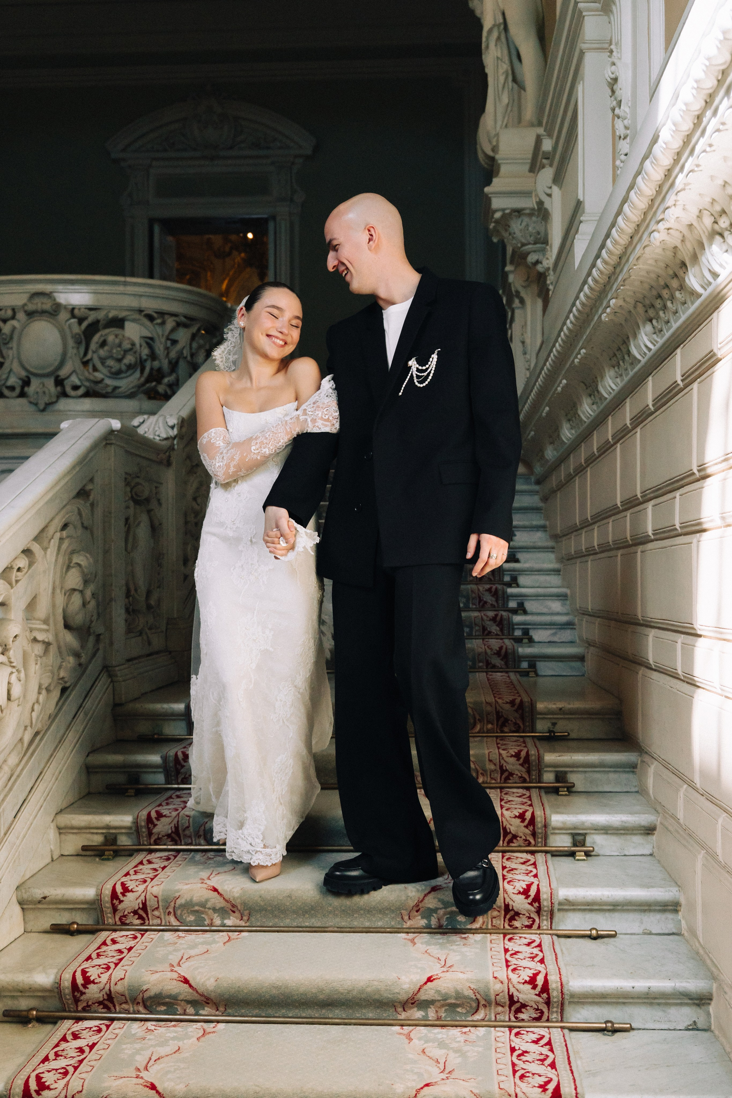 Вова и Лиза. Питер. Гранд Отель Европа, 1 дворец бракосочетания и особняк Мясникова. Свадебный фотограф Катерина Чулкова