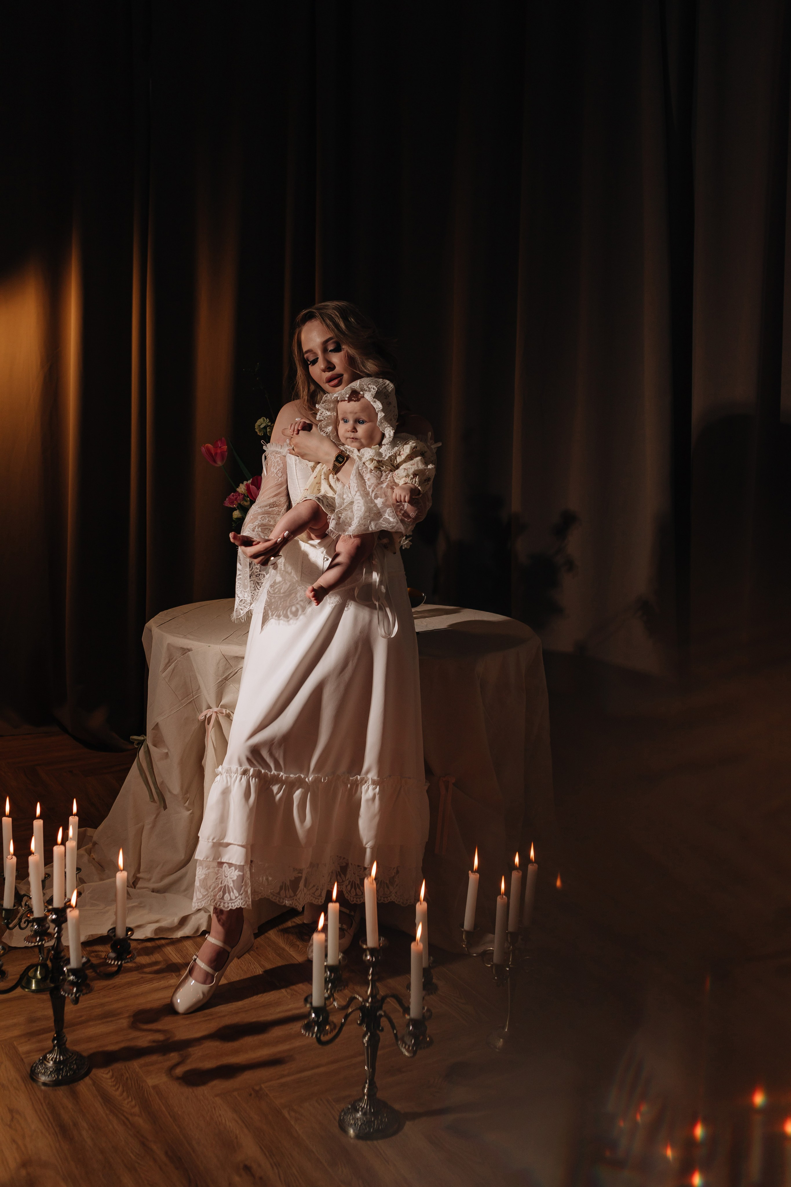 Семейная съёмка в студии. Фотограф Трифон Мира