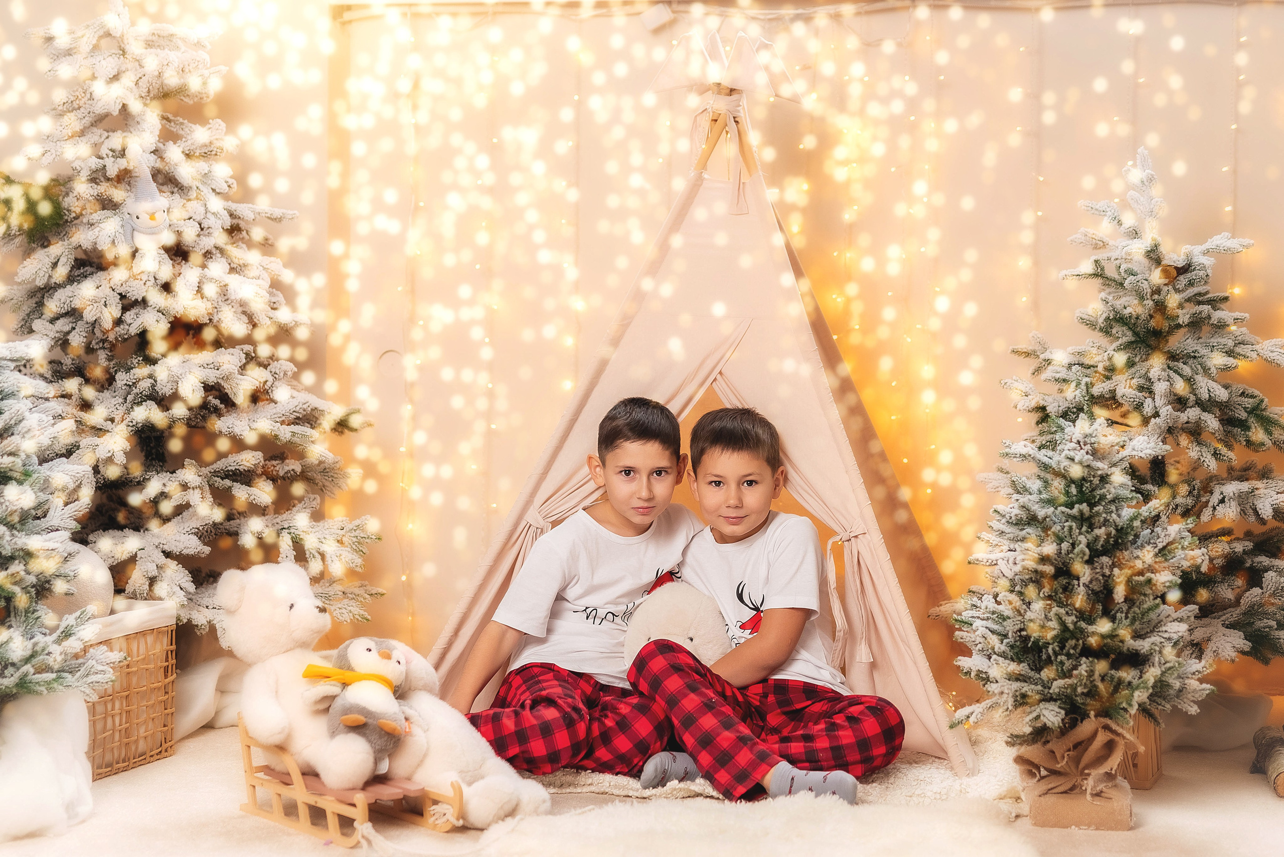 Семейная новогодняя фотосессия. Семейный, детский фотограф в Воронеже Анна Никитина