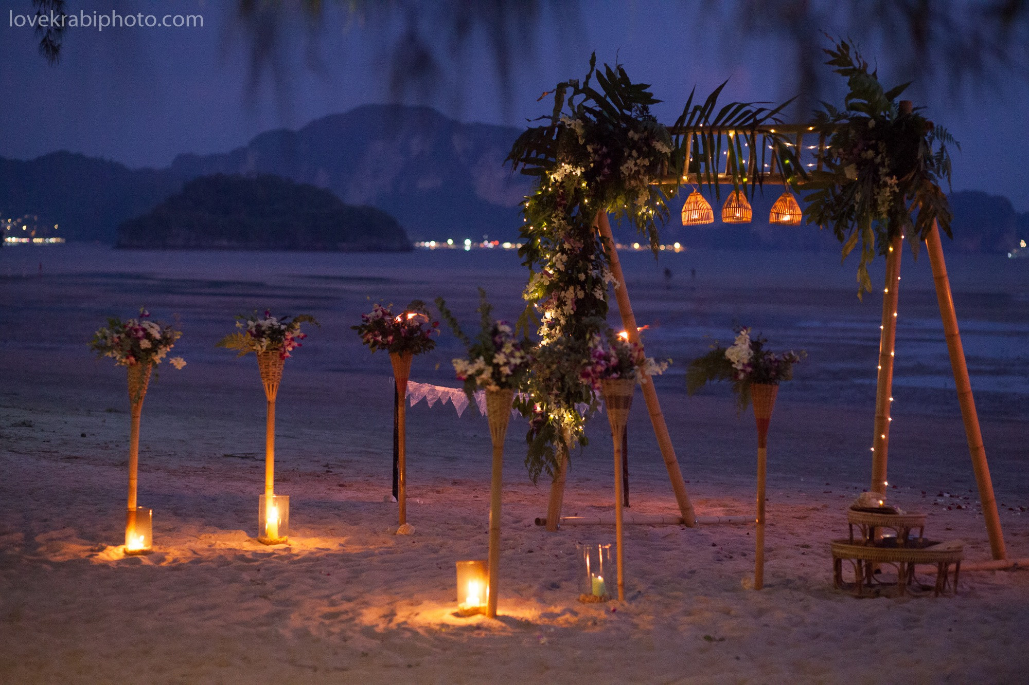Wedding Ceremony Set up in Krabi Thailand. Photography & Events Thailand Krabi