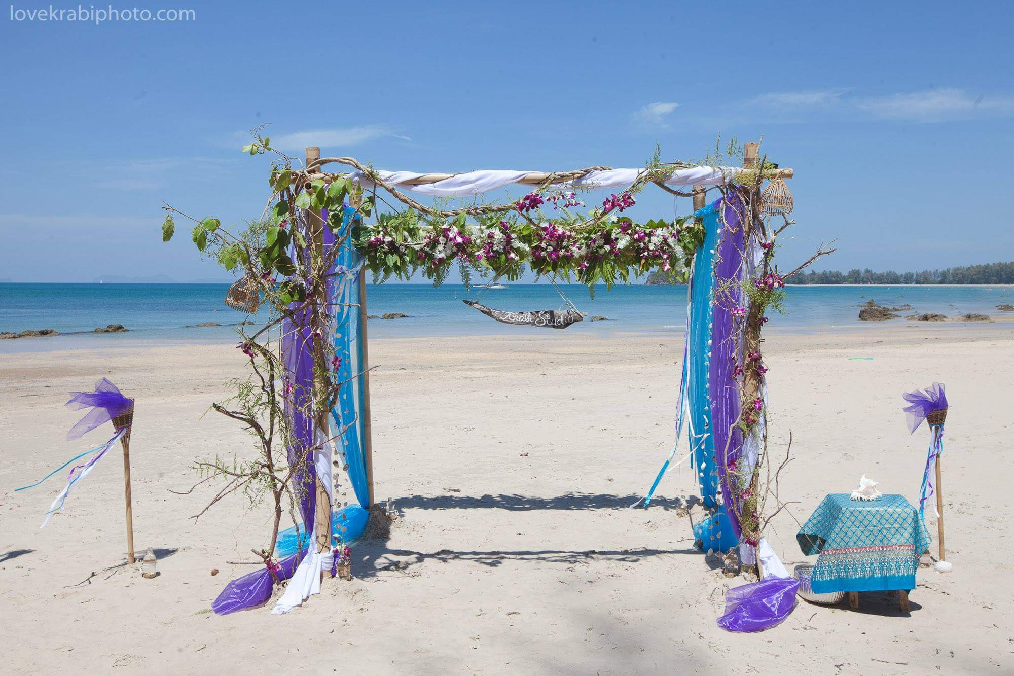 Wedding Ceremony Set up in Krabi Thailand. Photography & Events Thailand Krabi